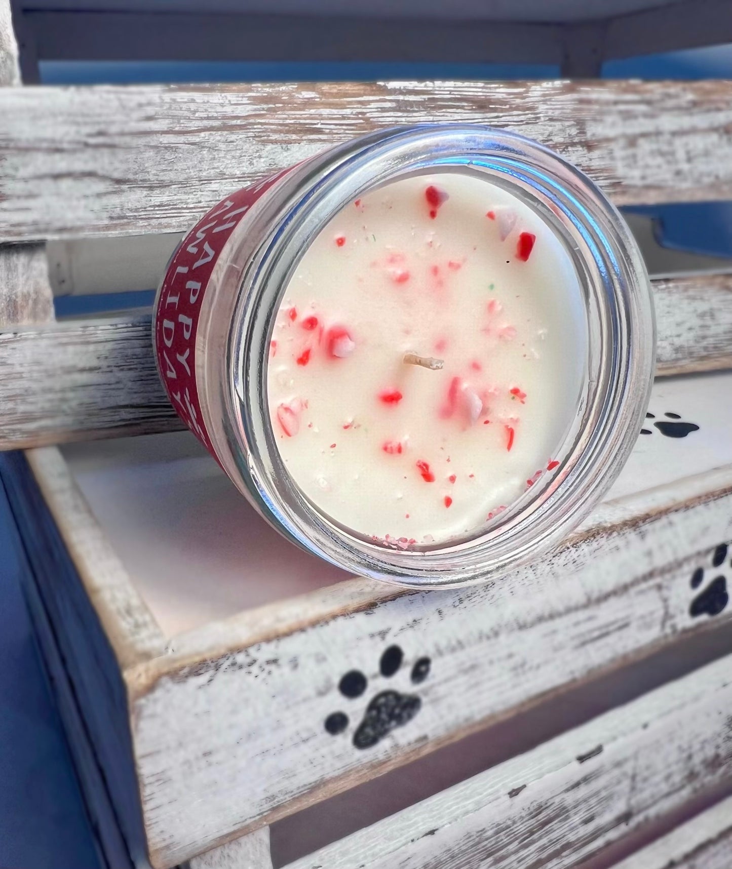 Happy Pawlidays 8oz Jar - Pet Themed Soy Candle