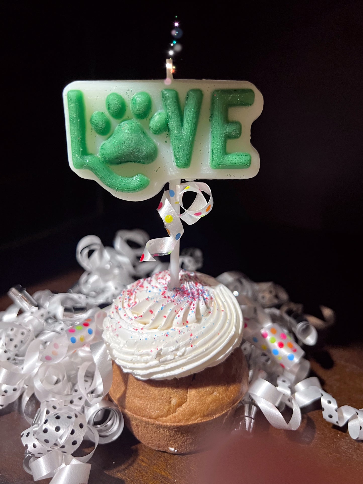 Dog celebration cake candle - Pet Themed Candle