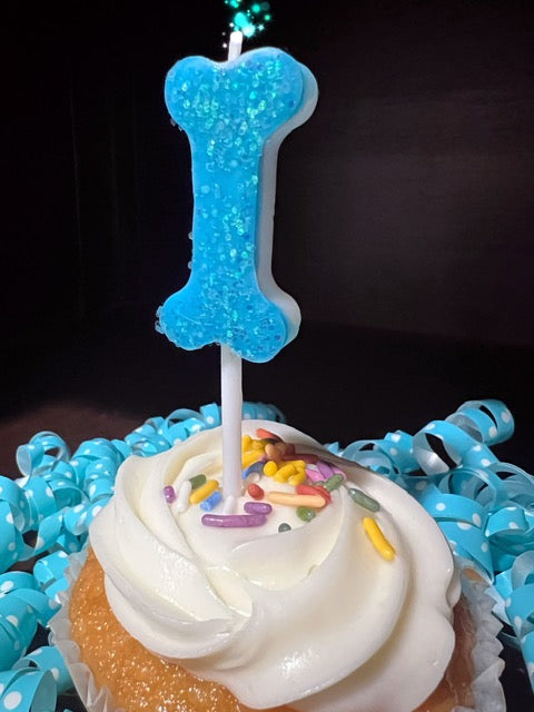 Dog Bone Birthday Candle