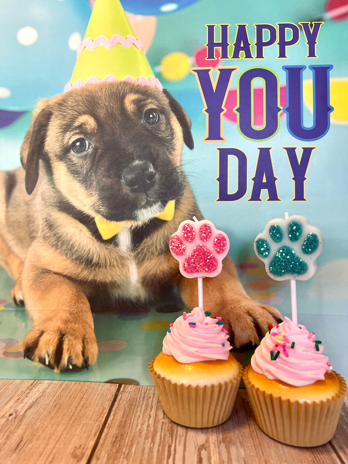 Dog Birthday Party Candle - Pet Themed Cake Candles