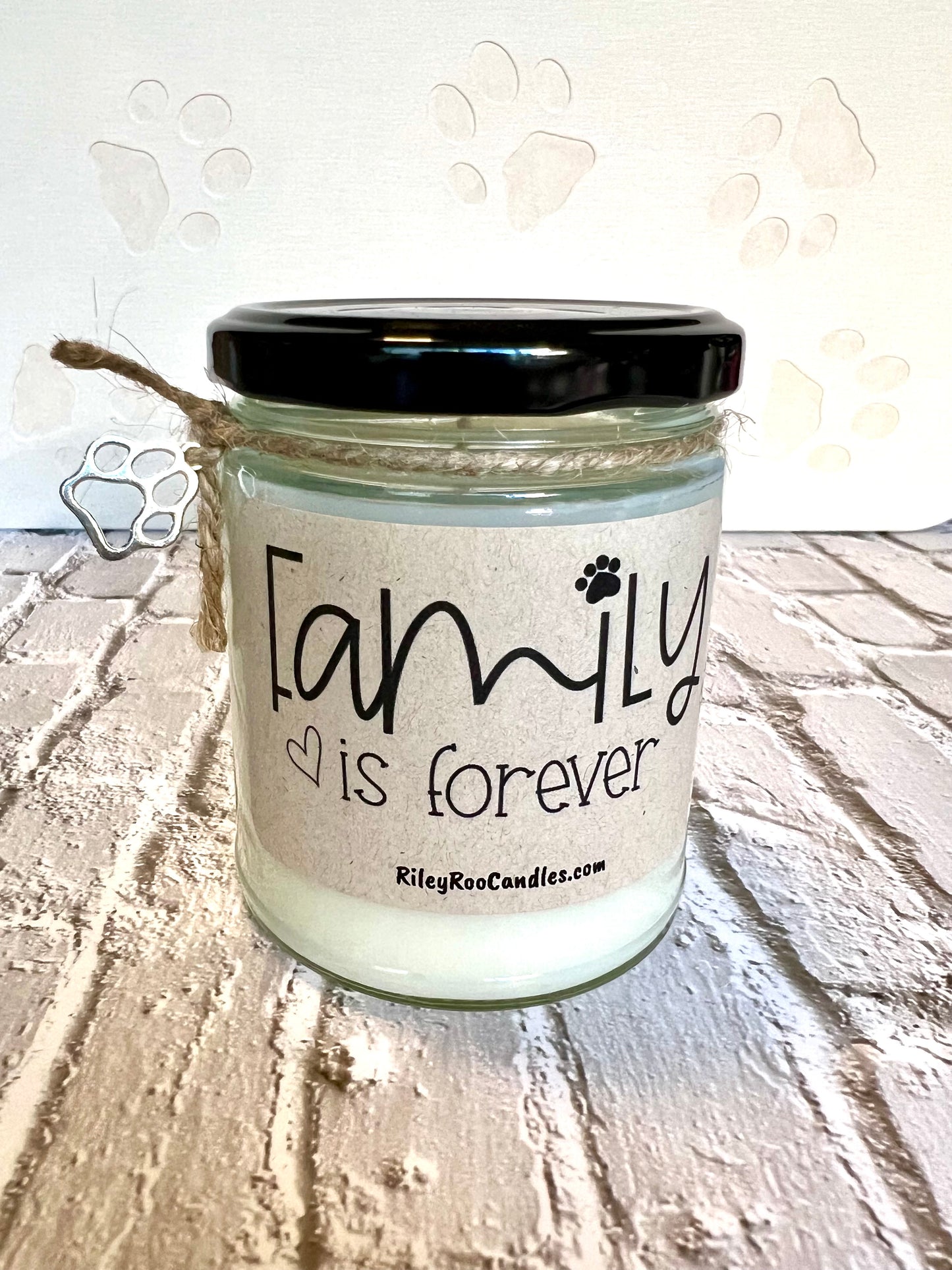 Family is Forever Candle - Pet Themed Coconut Soy Candle