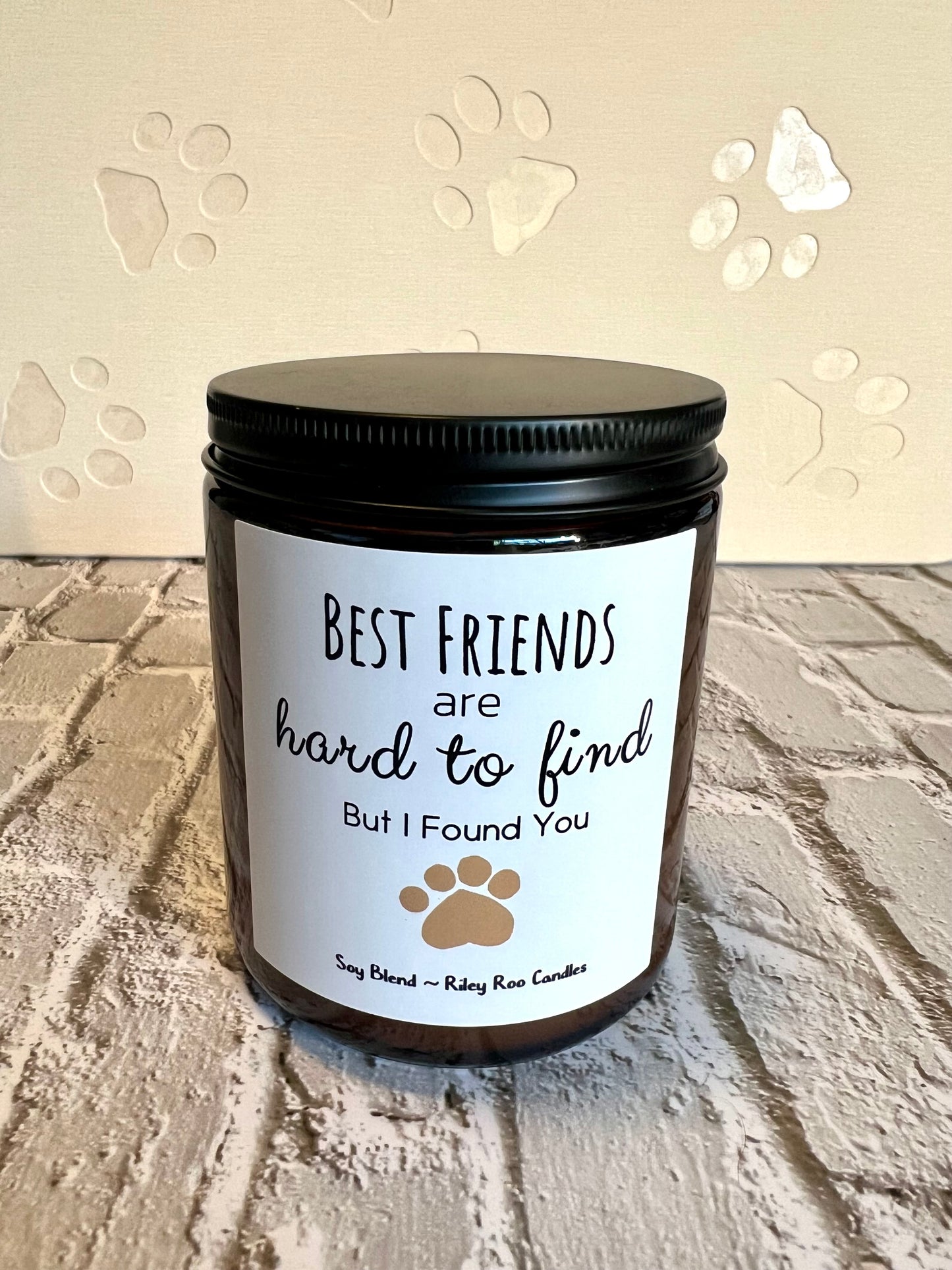 Pet themed coconut soy candle - hand poured