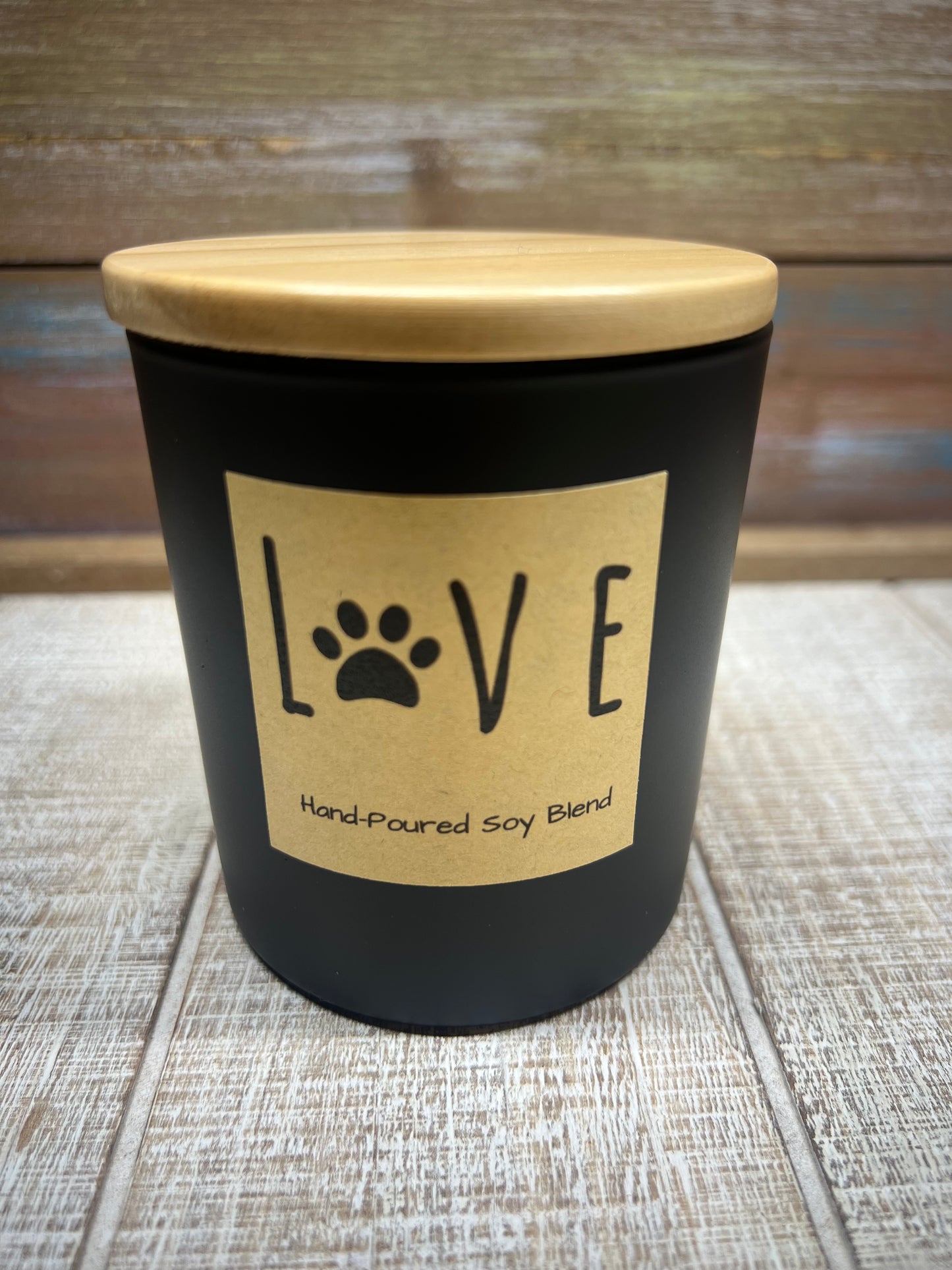 Pet themed candle - coconut soy