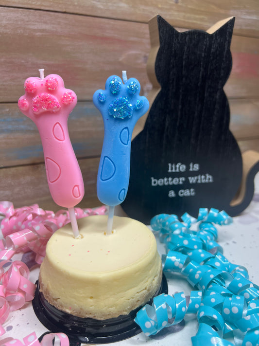 Cat birthday candles - Hand poured