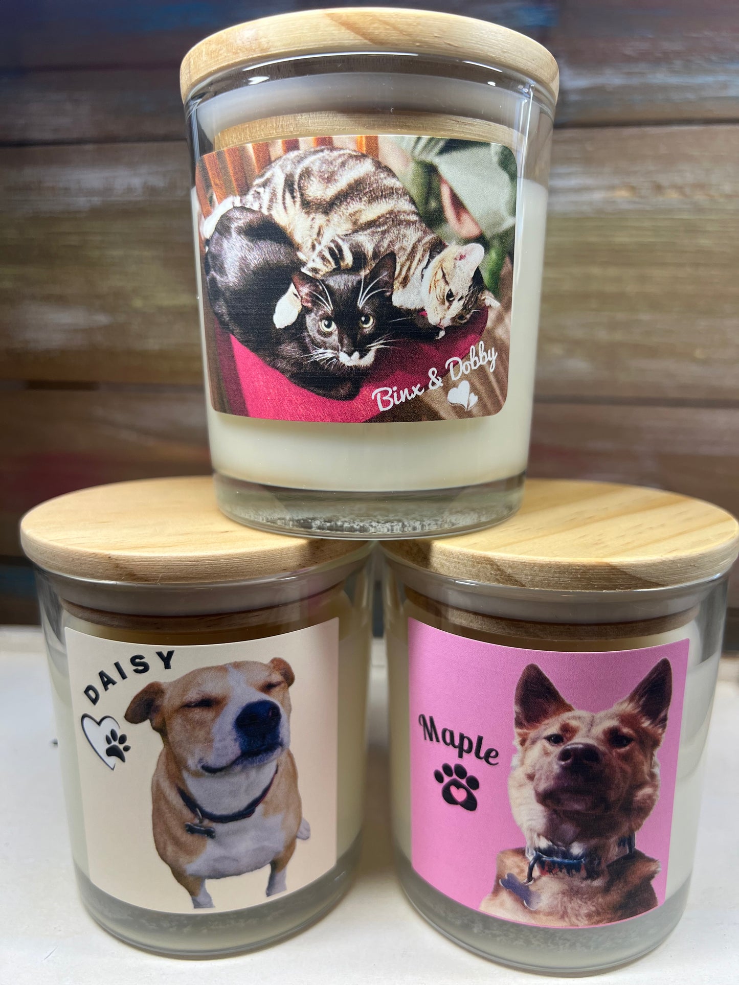 Personalized Pet Photo Candle - Pet Themed Candle