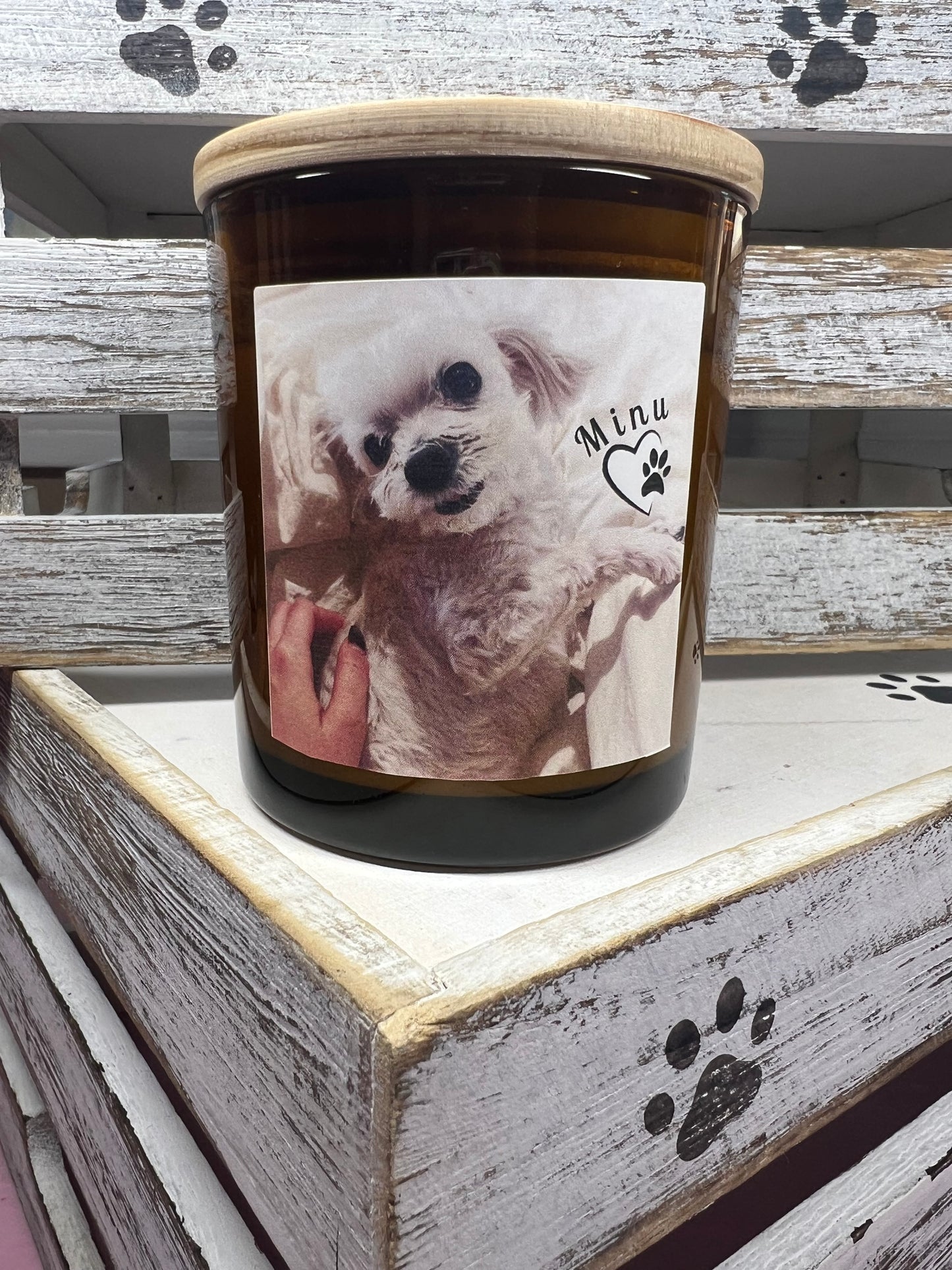 Personalized Pet Photo Candle - Pet Themed Candle
