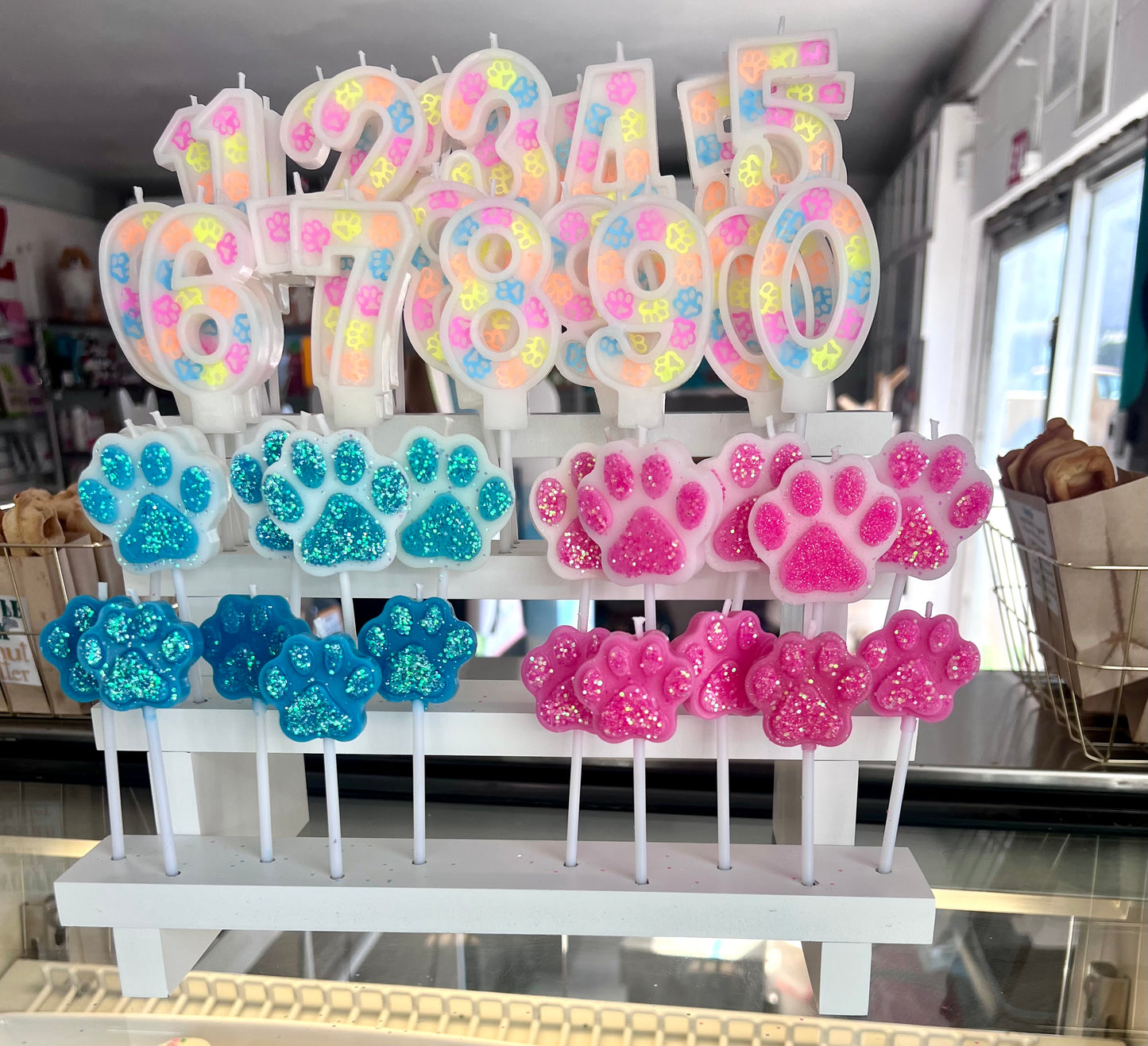 Dog Birthday Confetti Candle - Pet Themed Candles