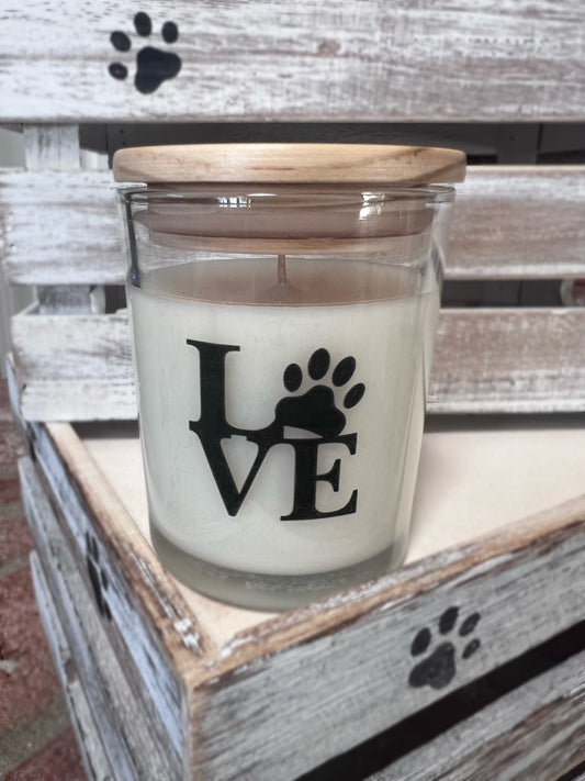 Pet Fundraiser 6oz Love Candle - Pet Themed Soy Candle