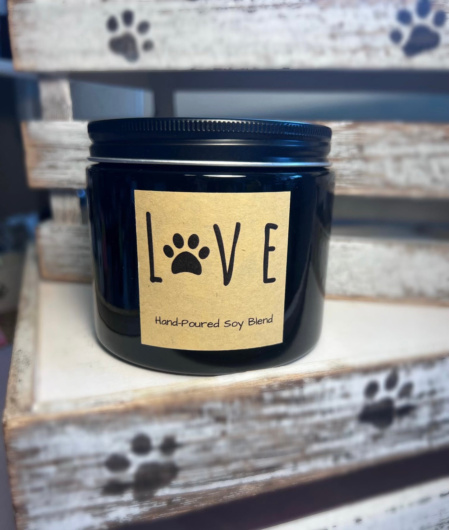 LOVE Paw Candle - Pet Themed Soy Candle