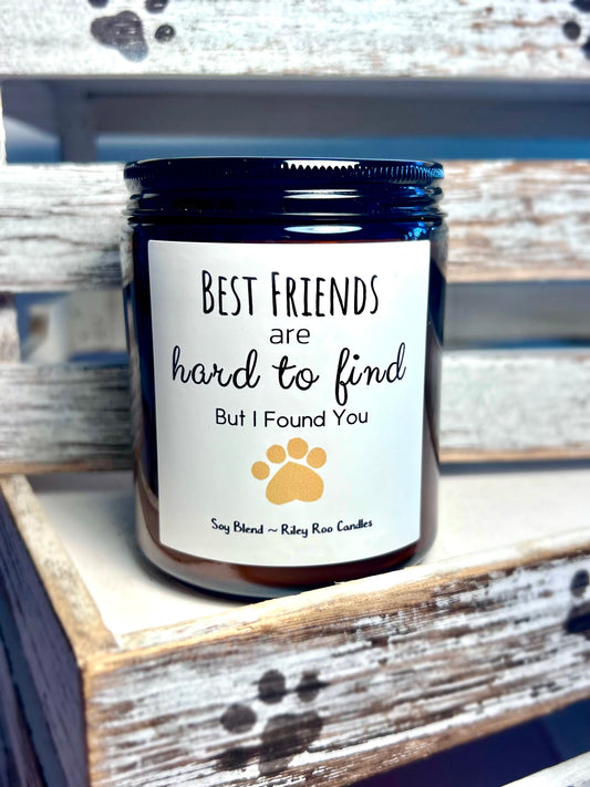 Pet themed soy candle - hand poured