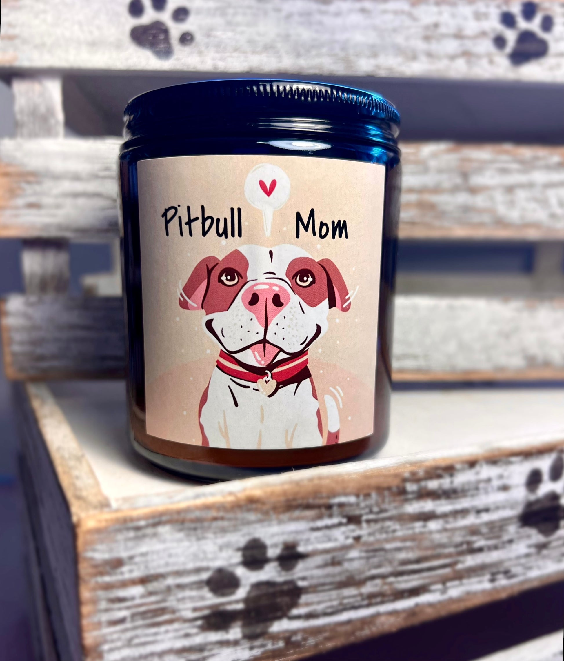 Dog themed soy candle - hand poured