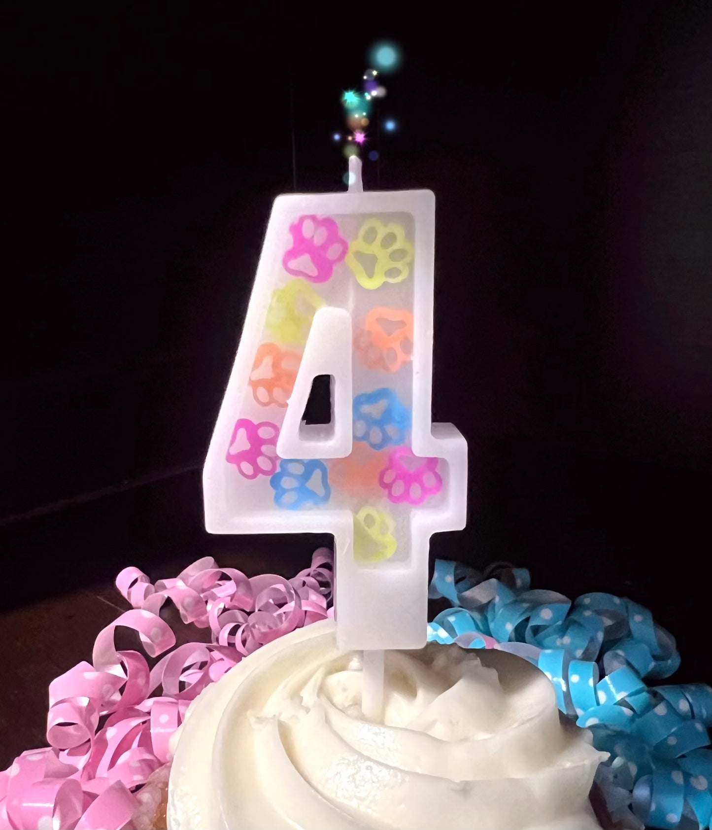 Dog Birthday Confetti Candle - Pet Themed Candles