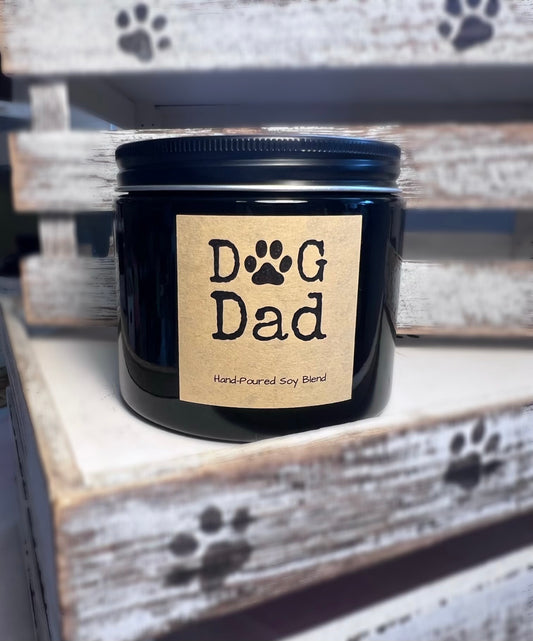 Dog Themed Soy Candle - hand poured 