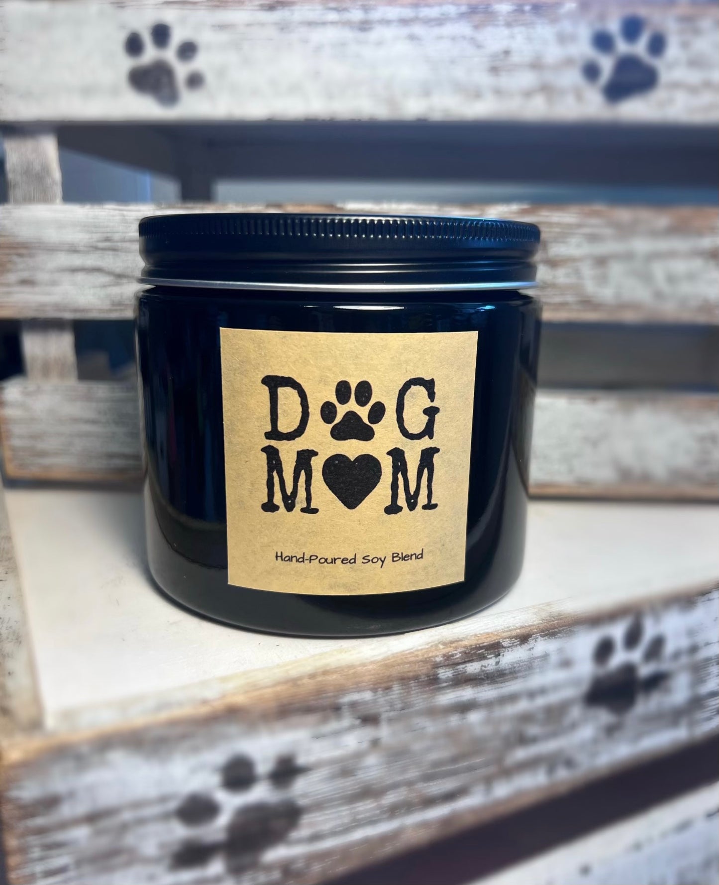 Dog Themed Soy Candle - hand poured 