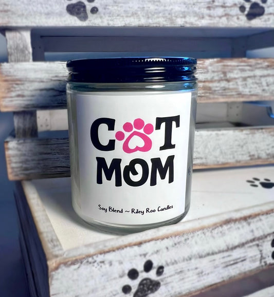 Cat Themed Soy Candles - Hand Poured