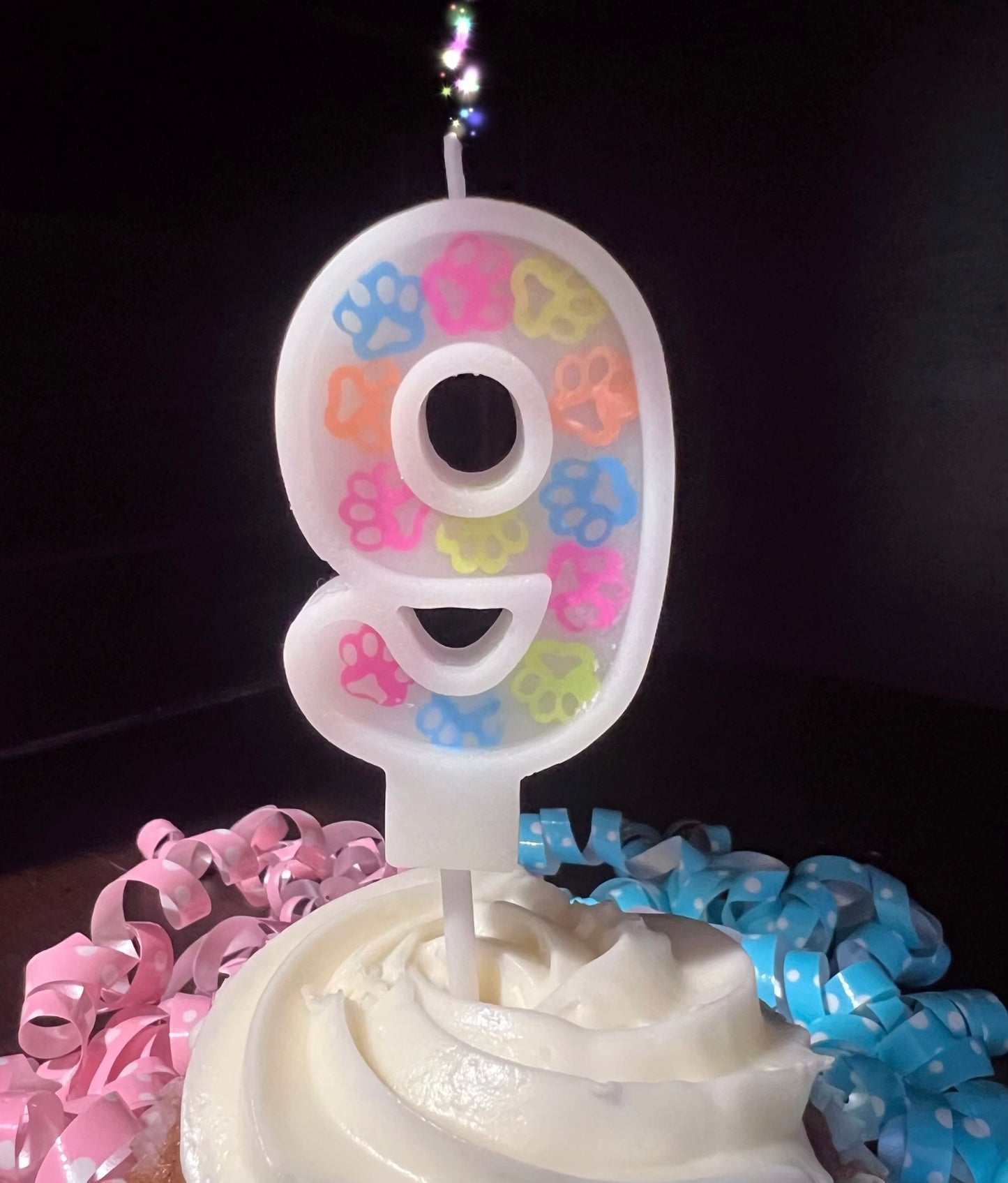 Dog Birthday Confetti Candle - Pet Themed Candles