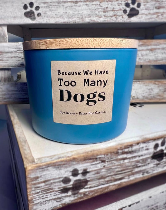 Dog Themed Soy Candles - Hand Poured