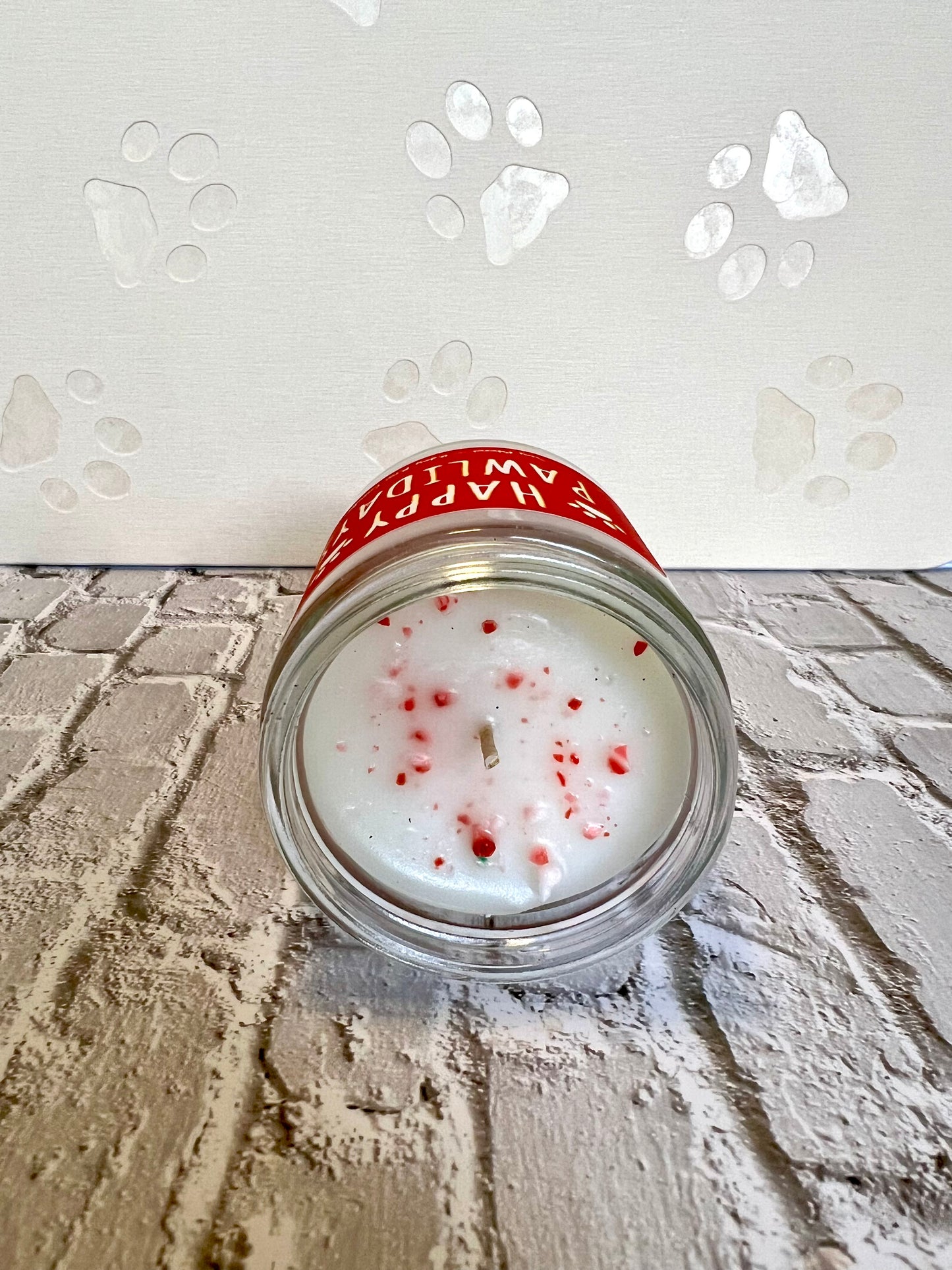Happy Pawlidays 8oz Jar - Pet Themed Soy Candle