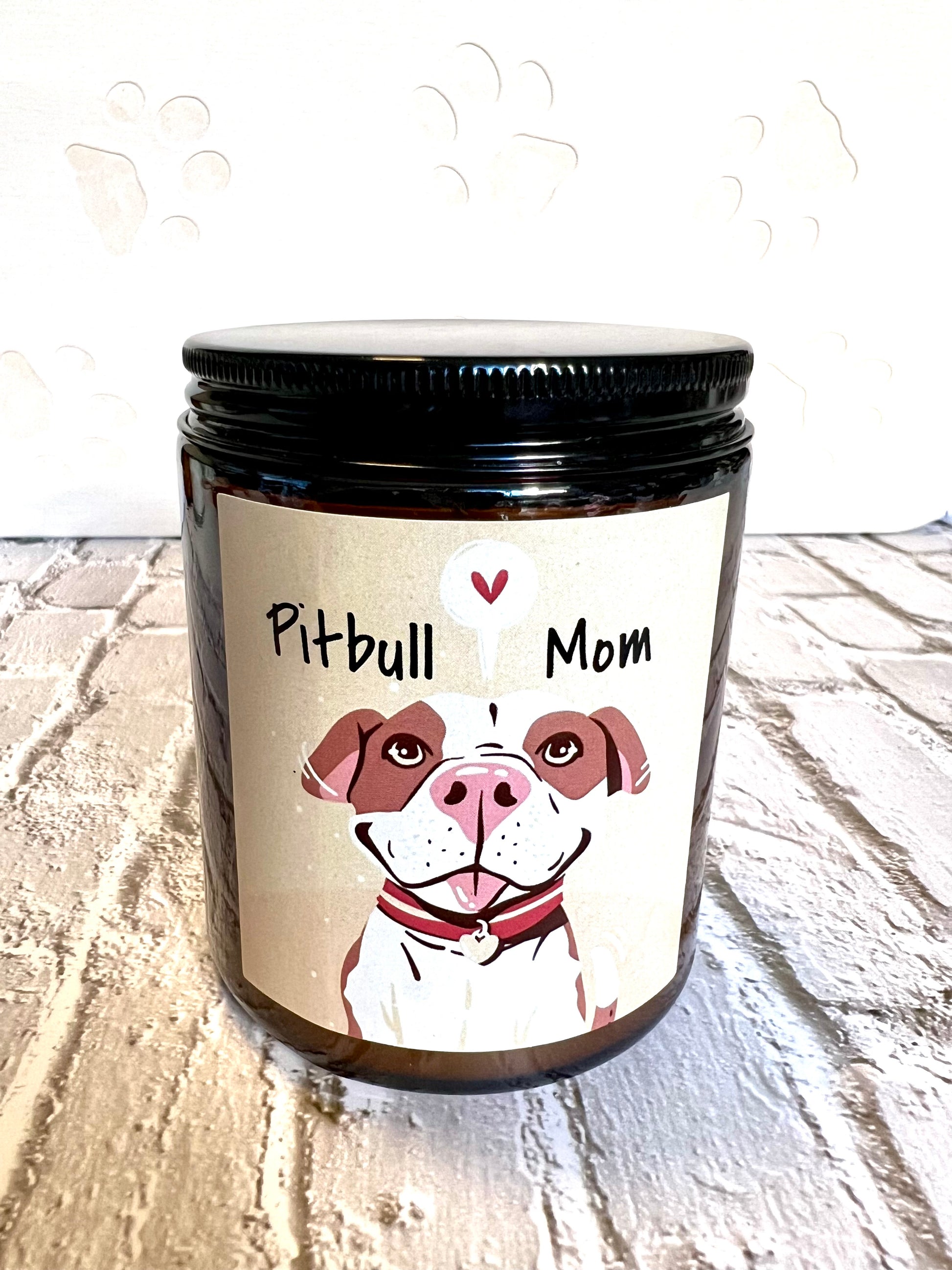 Dog themed coconut soy candle - hand poured