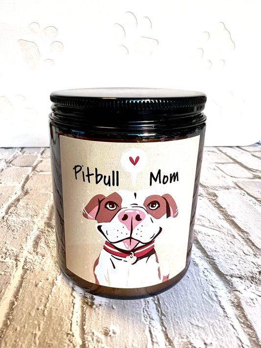 Dog themed coconut soy candle - hand poured