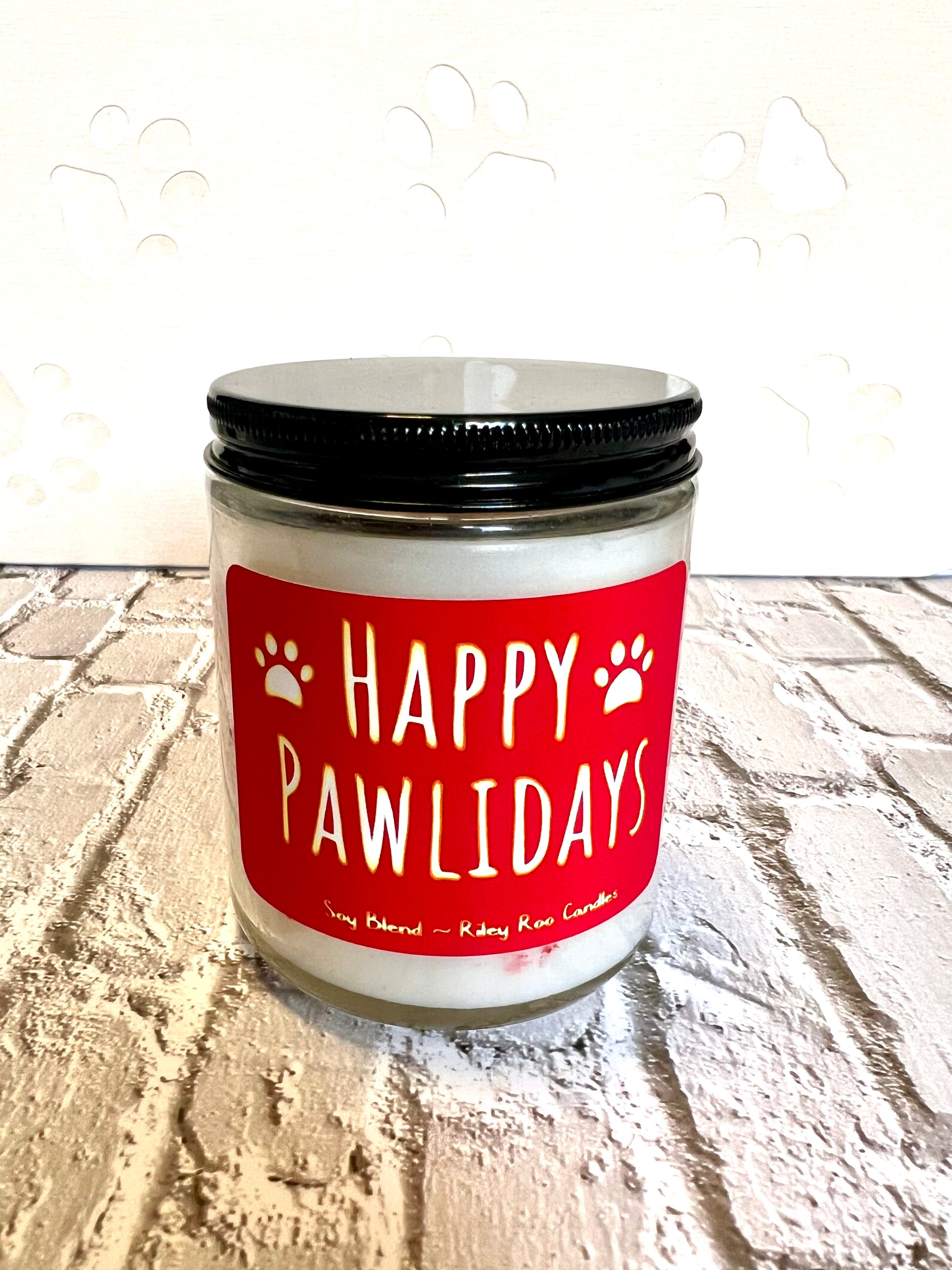 Pet themed coconut soy candle - hand poured