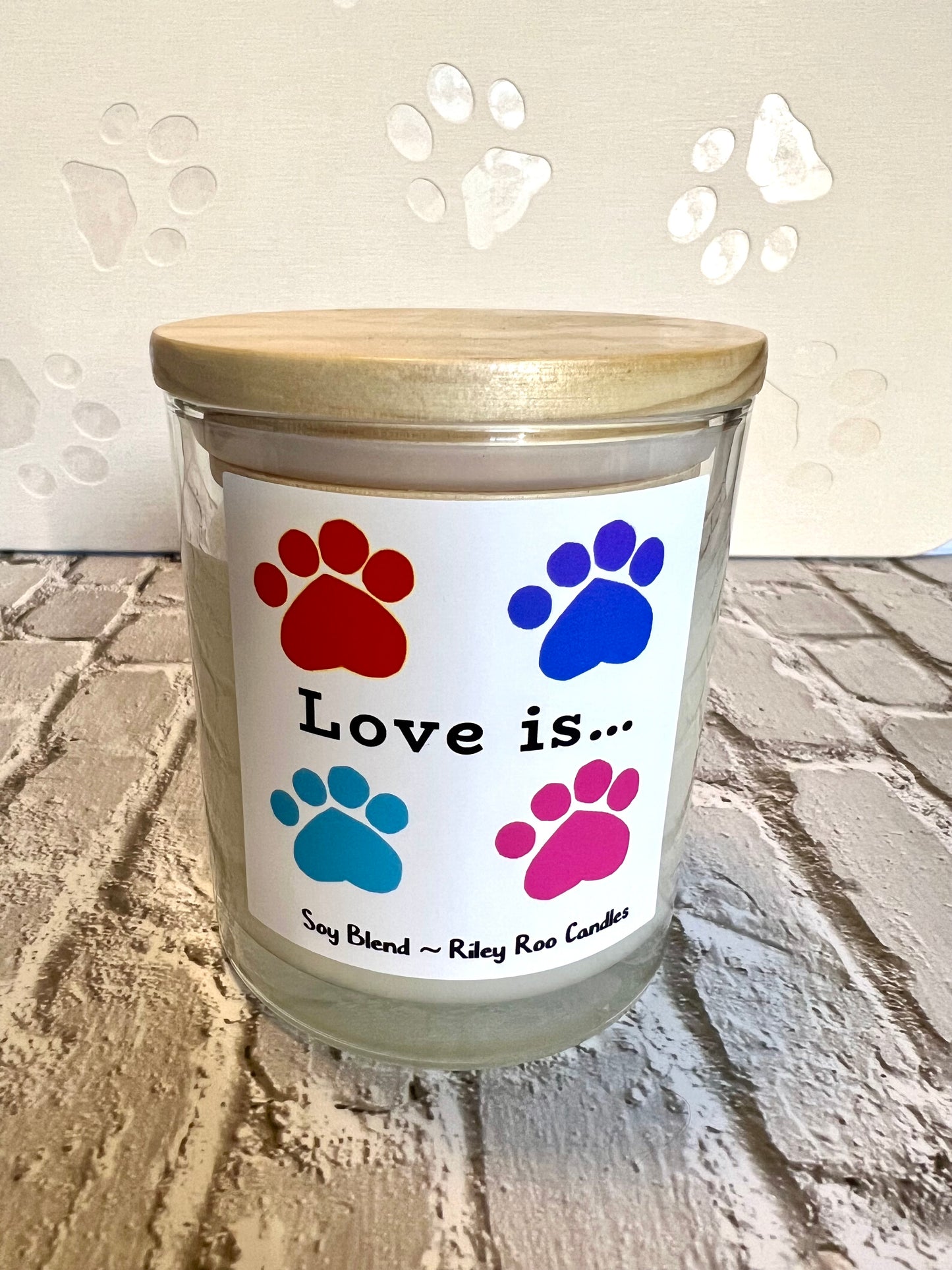 Pet themed coconut soy candles - hand poured