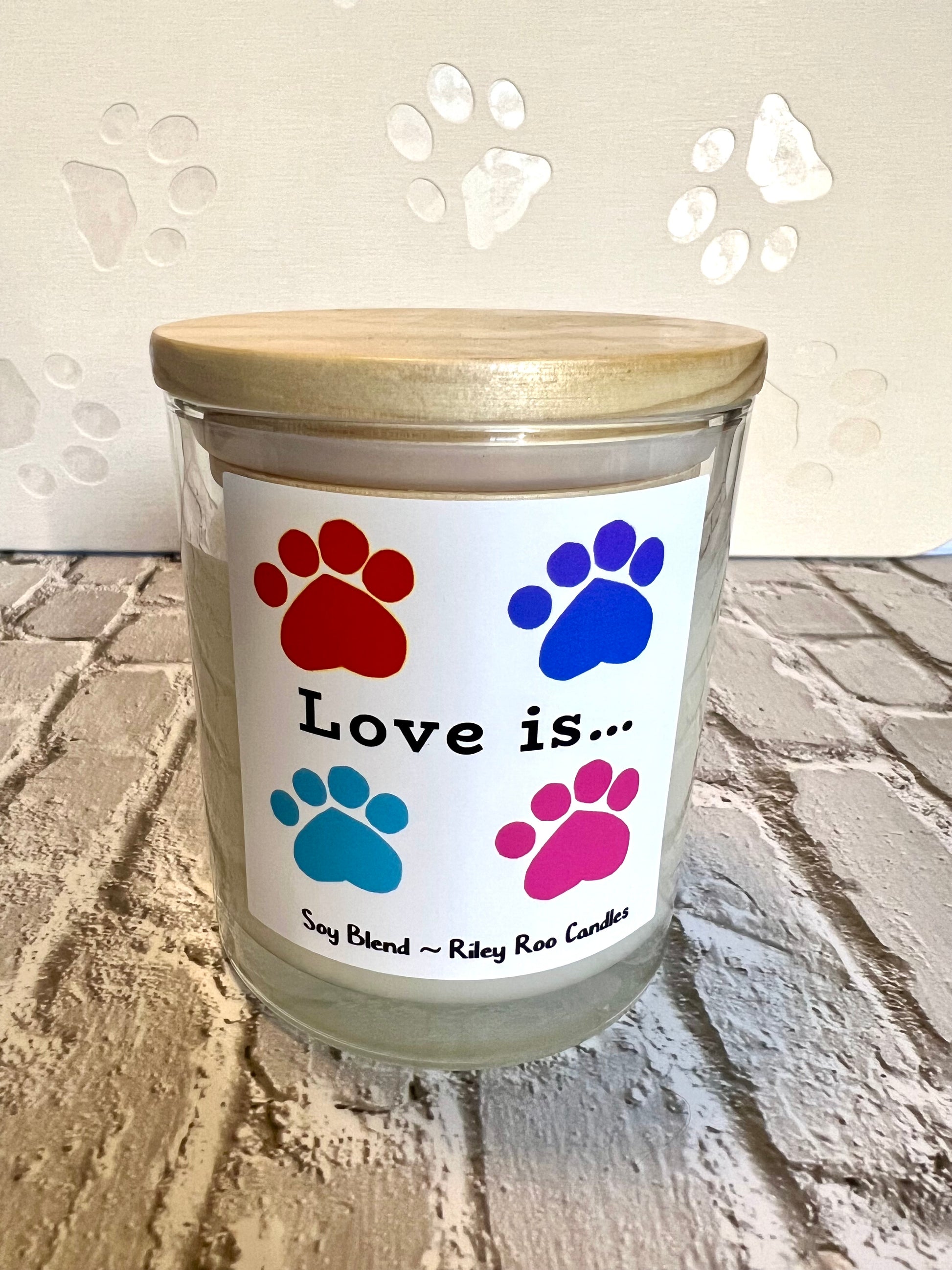 Pet themed coconut soy candles - hand poured