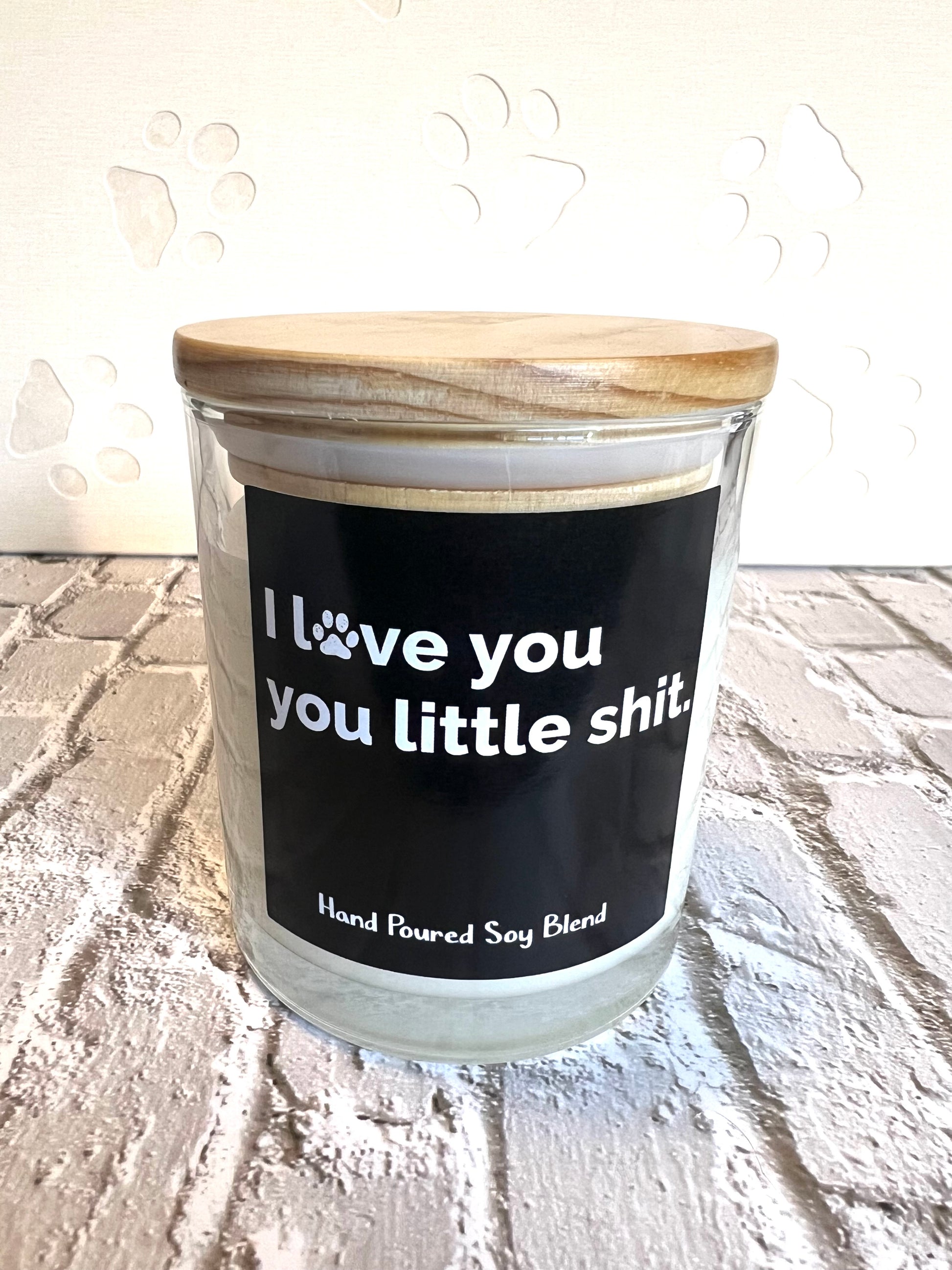Pet themed coconut soy candle - hand poured