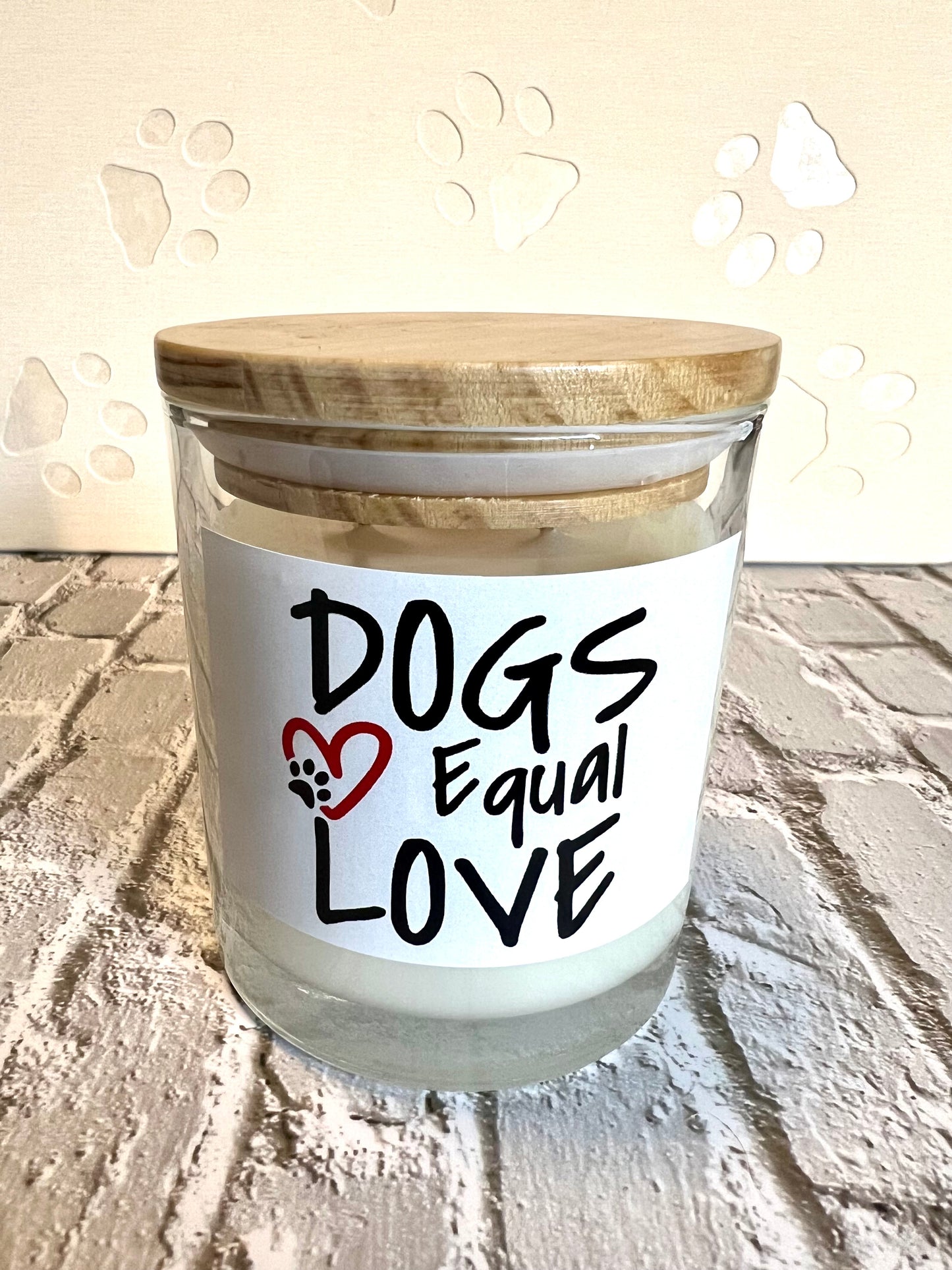 Dog themed coconut soy candles - hand poured