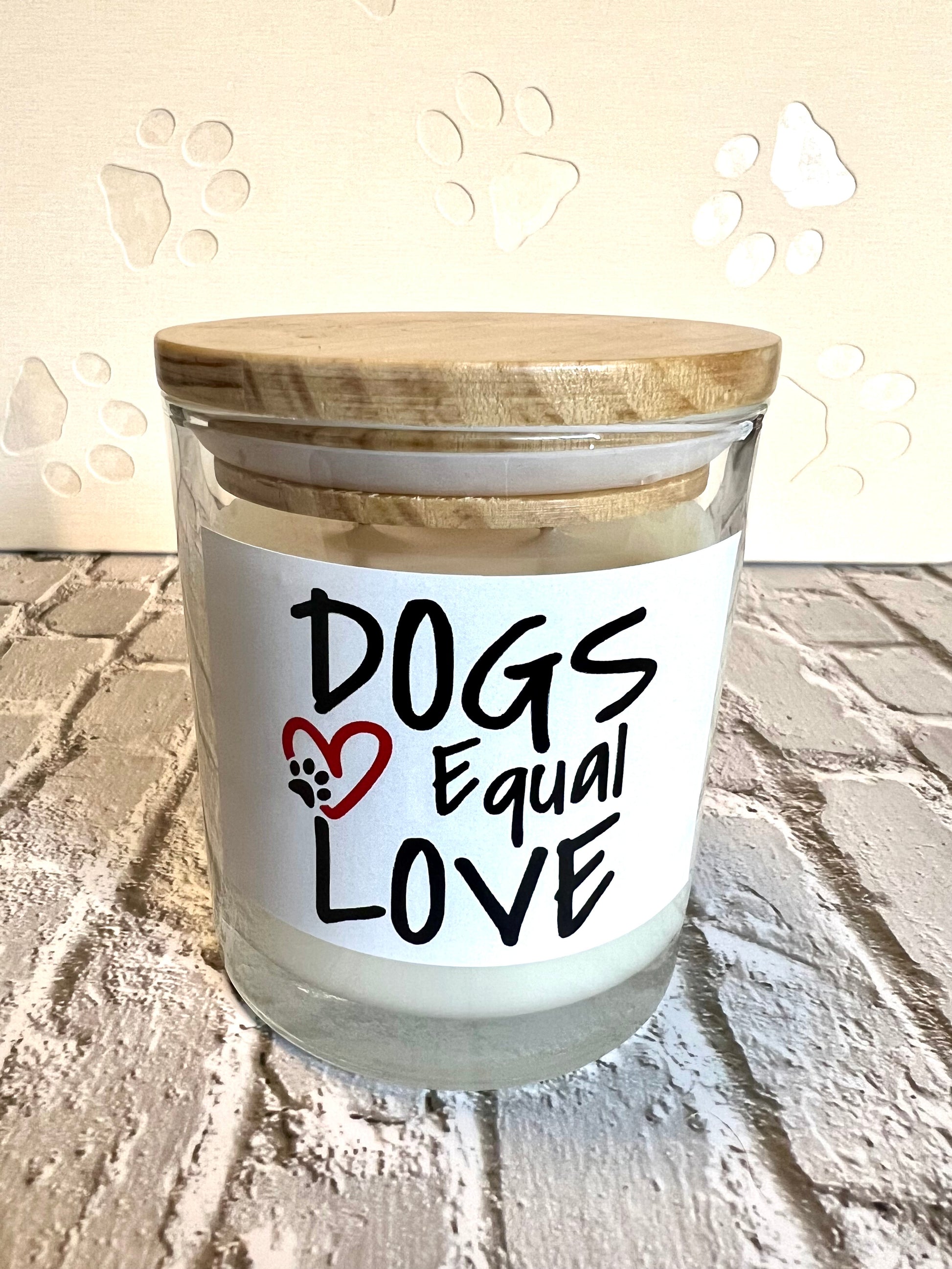 Dog themed coconut soy candles - hand poured