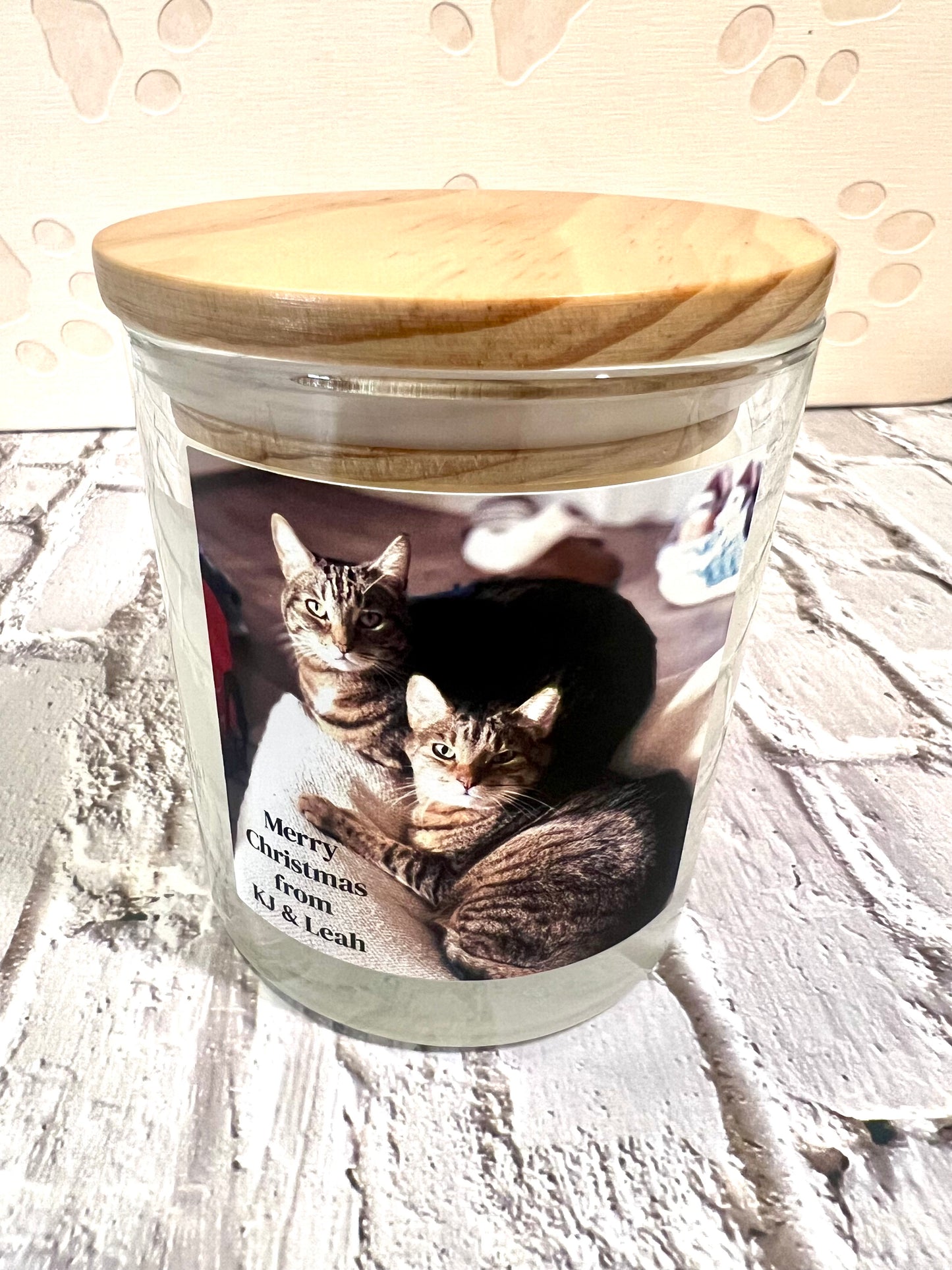 Personalized Pet Photo Candle - Pet Themed Candle