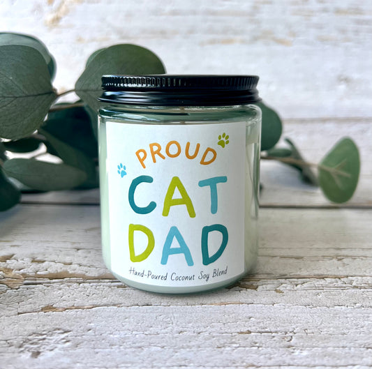 Dog themed coconut soy candle - hand poured