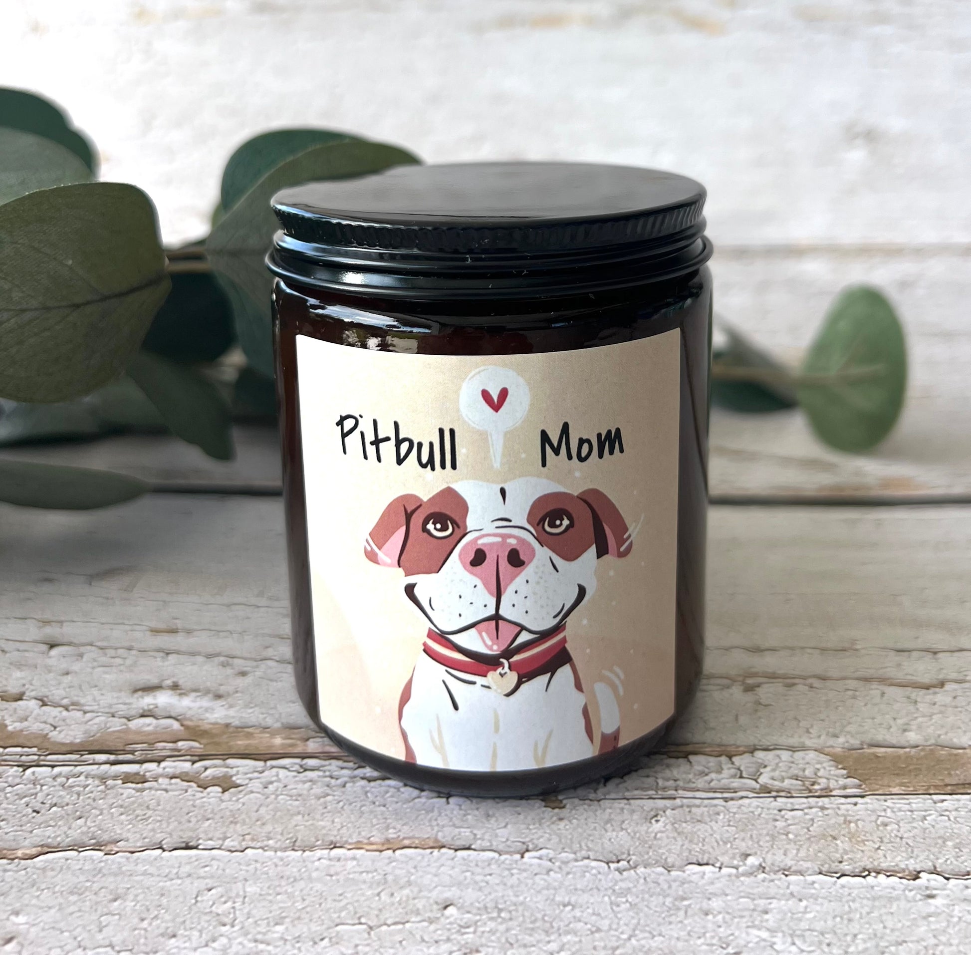 Dog themed coconut soy candle - hand poured