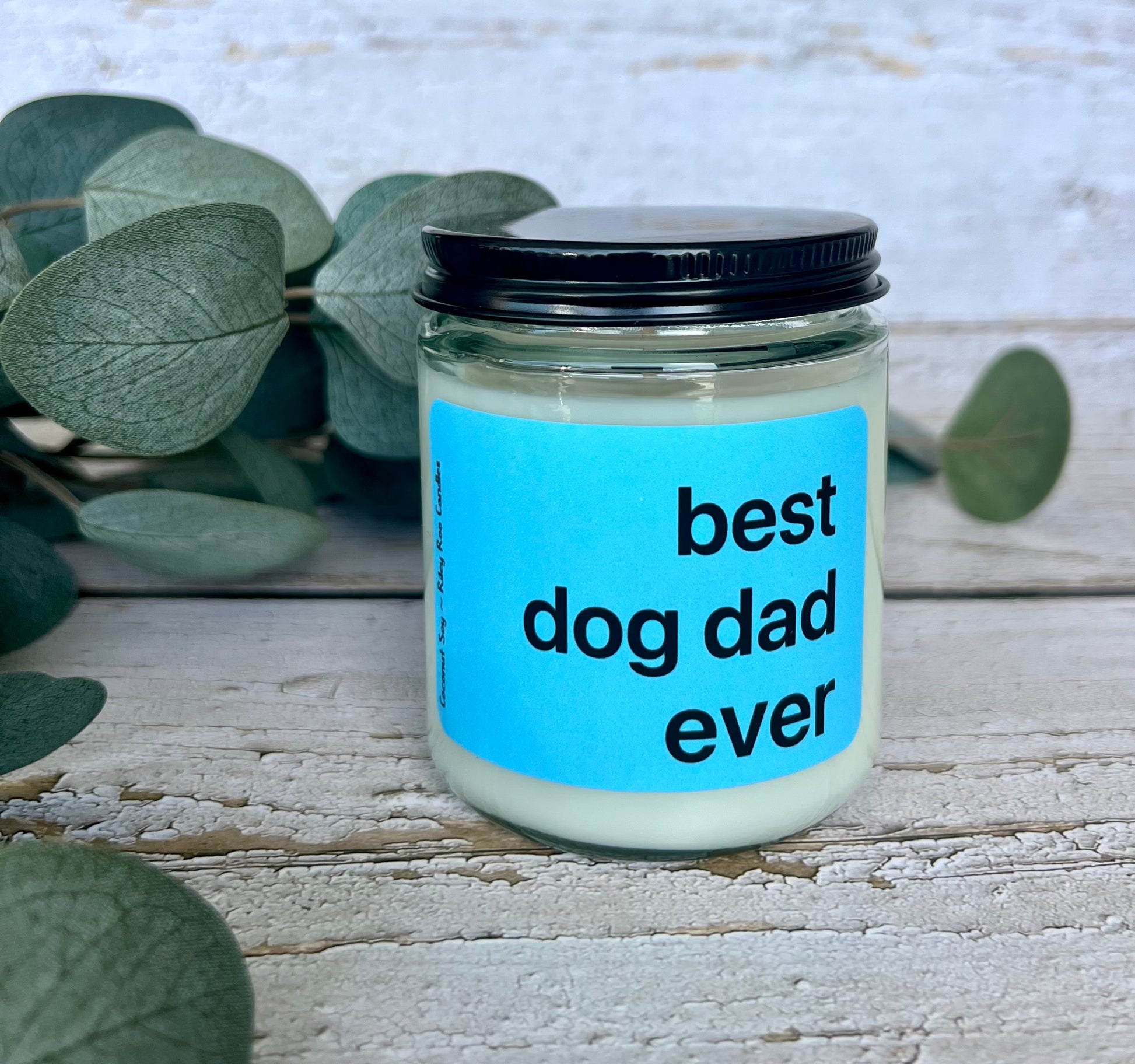 Dog themed soy candle - hand poured