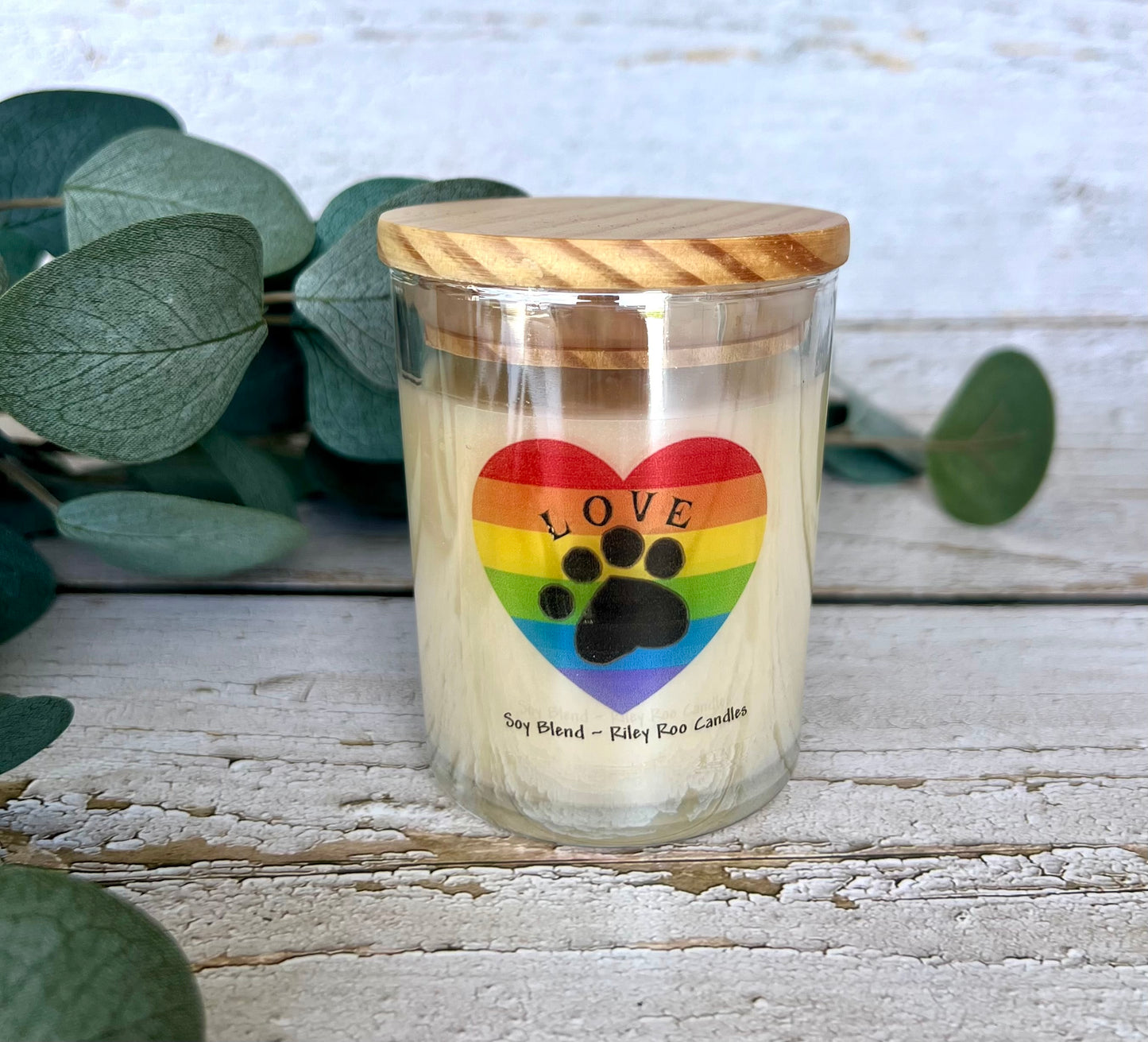Pet themed soy candle - hand poured