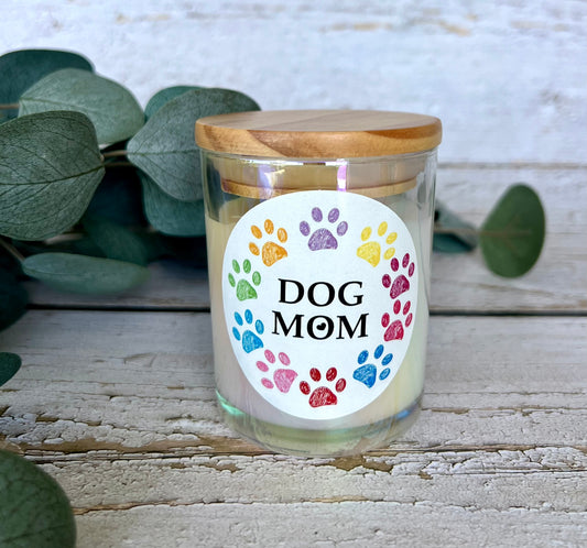 Dog themed soy candle - hand poured