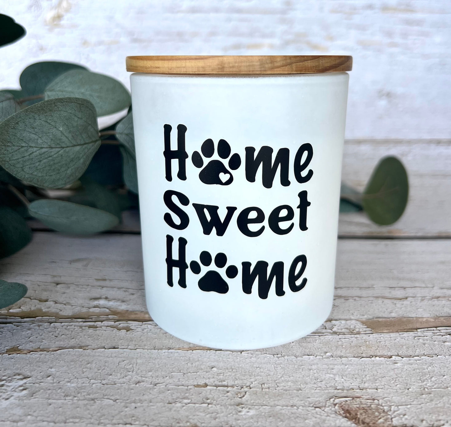 Pet Themed Coconut Soy Candle - hand poured