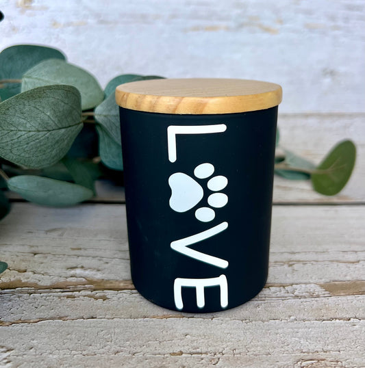 Pet Themed Coconut Soy Candle - hand poured