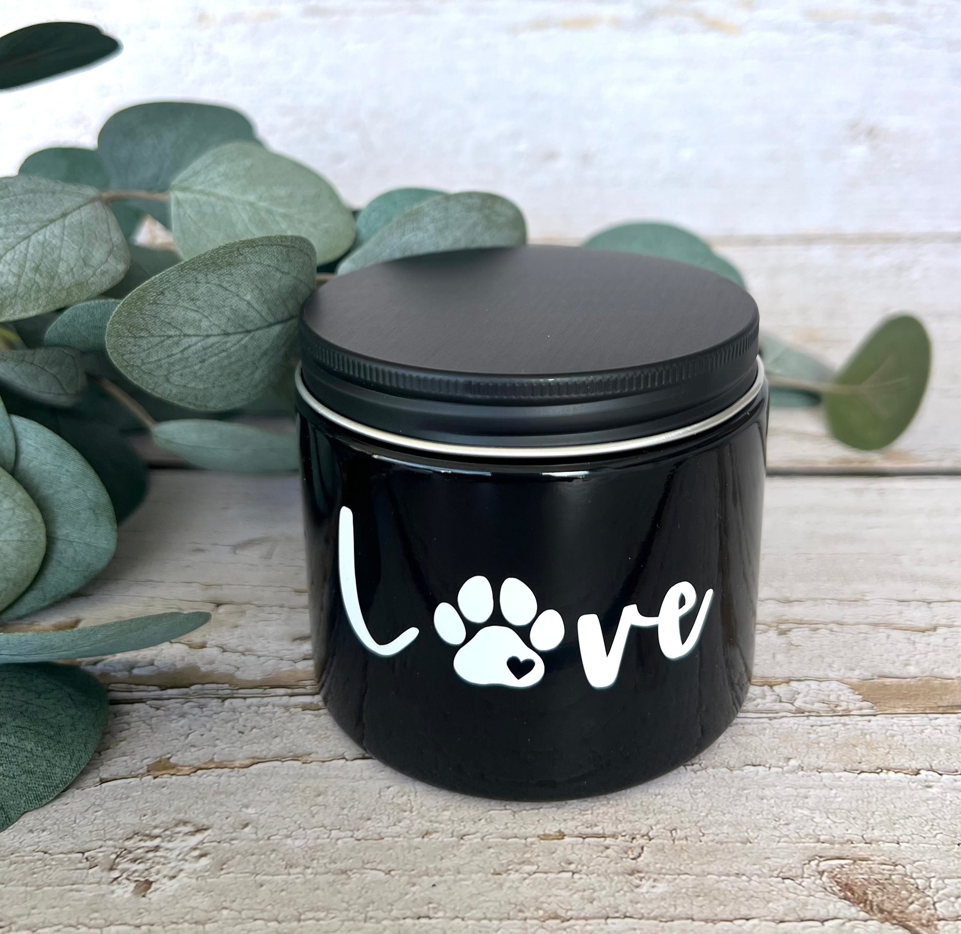 Pet themed soy candle - hand poured