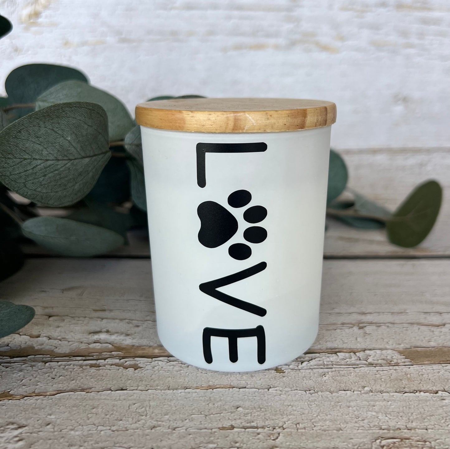 Pet Themed Coconut Soy Candle - hand poured