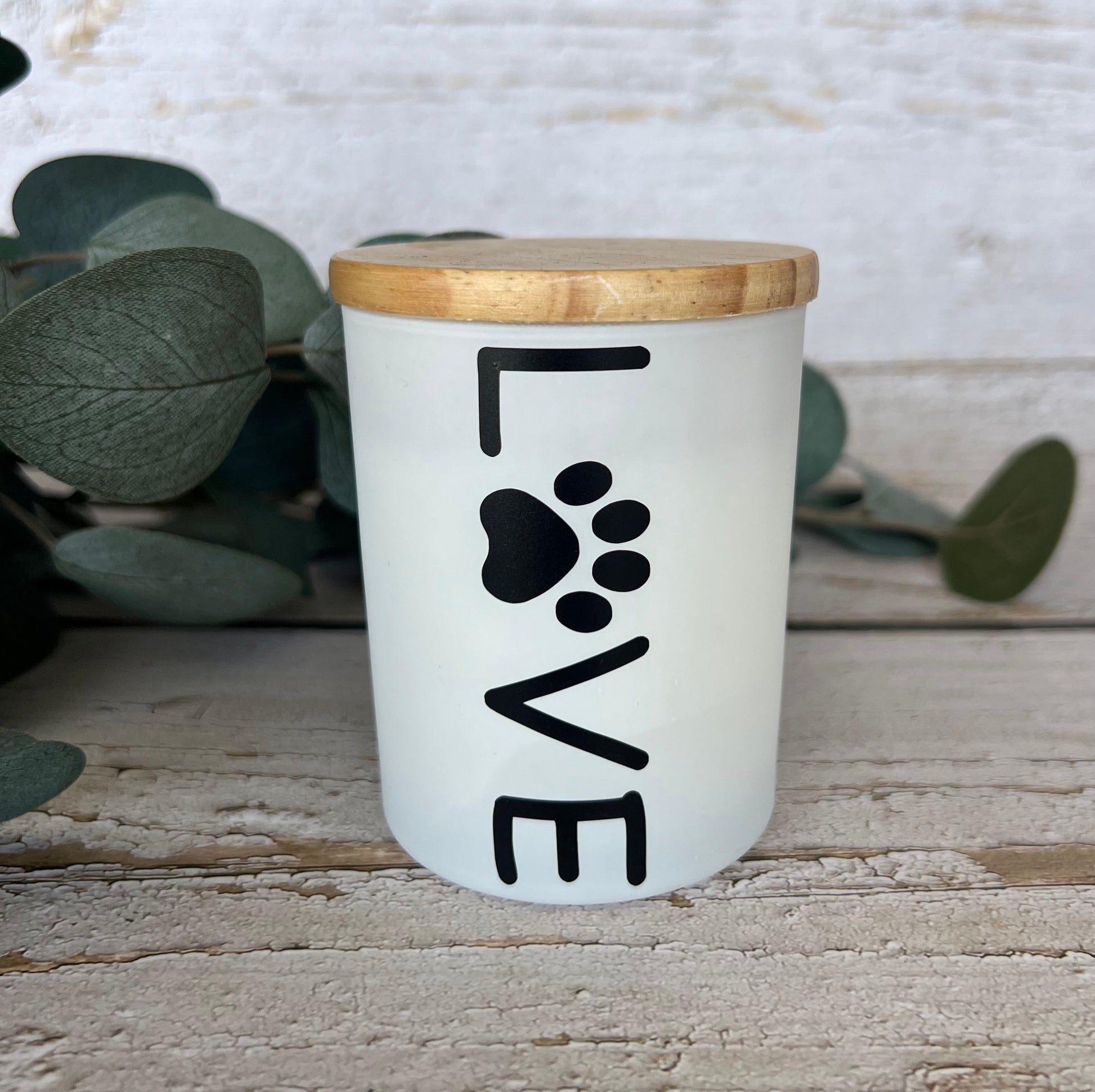 Pet Themed Coconut Soy Candle - hand poured