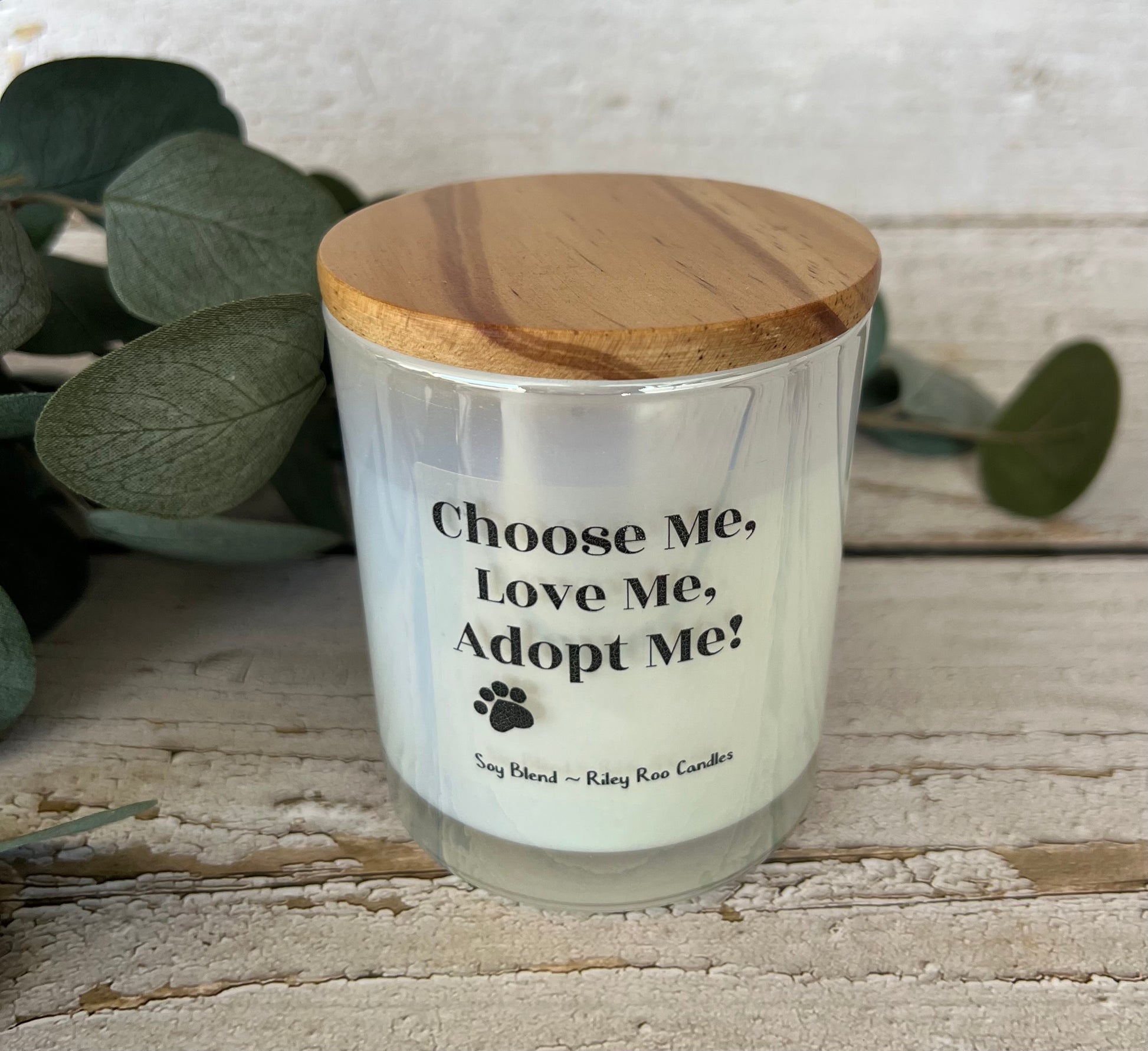 Pet themed soy candle - hand poured