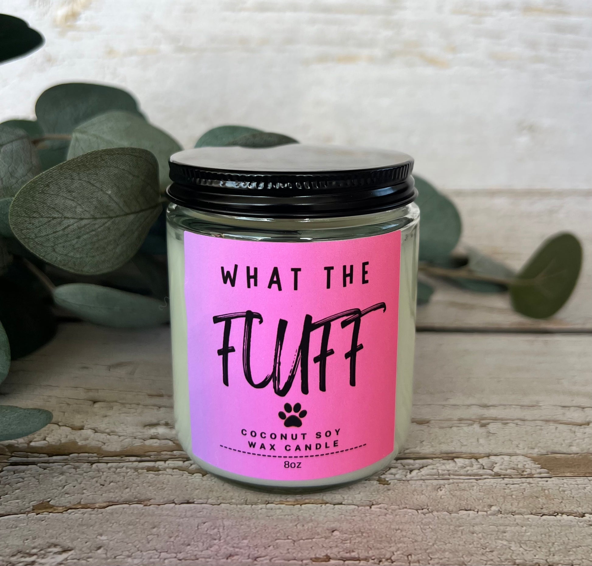 Pet themed coconut soy candle - hand poured