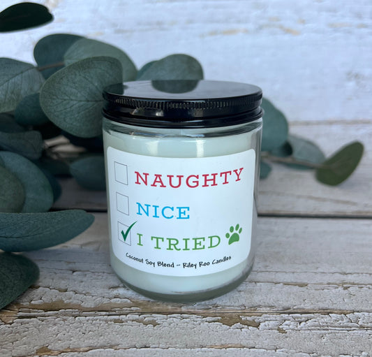Pet themed coconut soy candle - hand poured