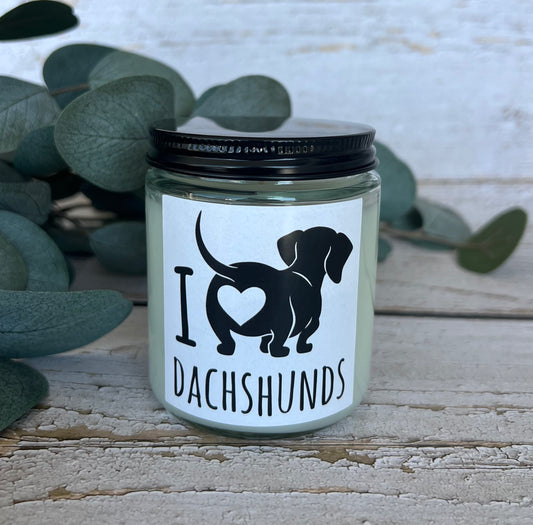 Pet Themed Coconut Soy Candle - hand poured
