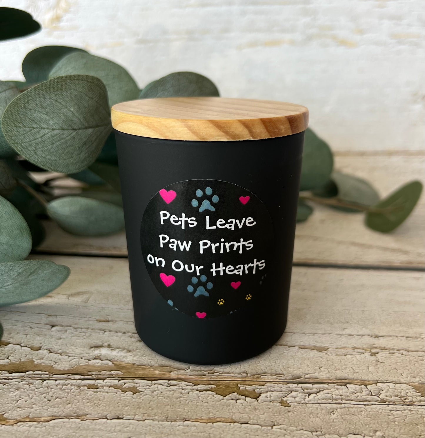 Dog themed coconut soy candle - hand poured