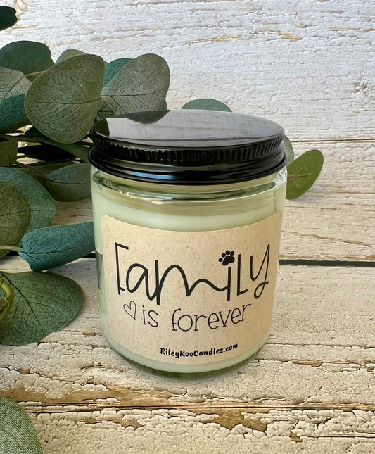 Dog themed soy candle - hand poured