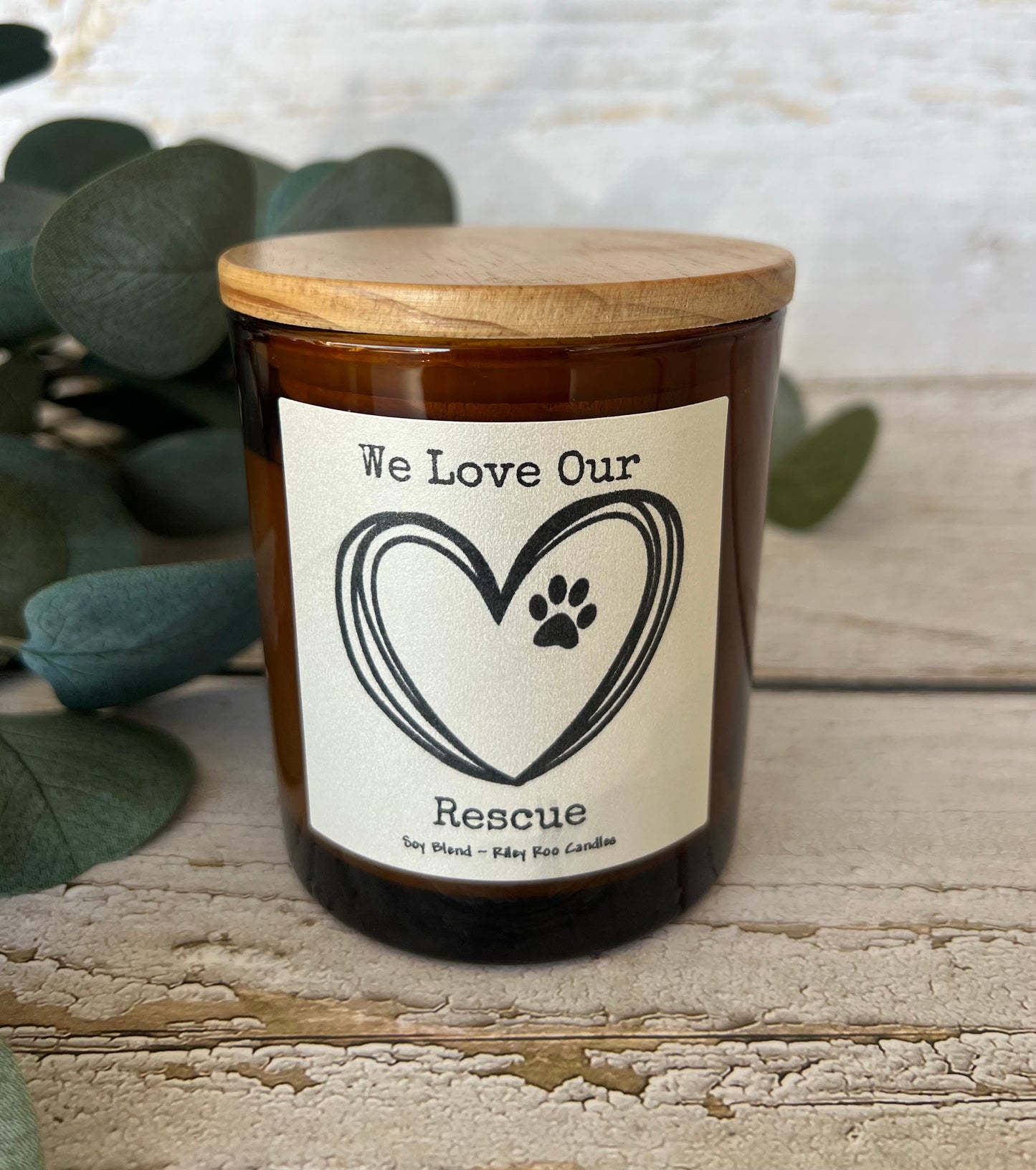 Pet themed coconut soy candle - hand poured