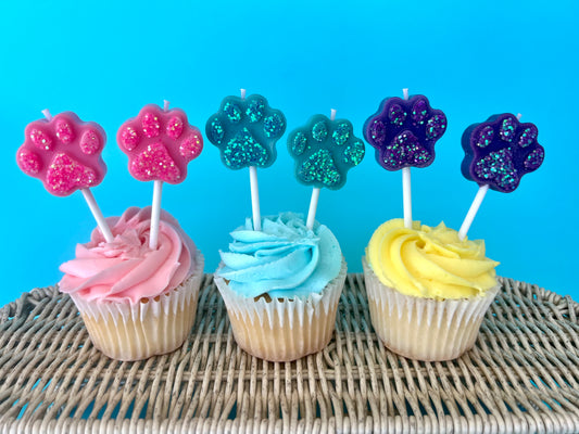 Dog  or Cat Party Birthday Candle - Hand Made