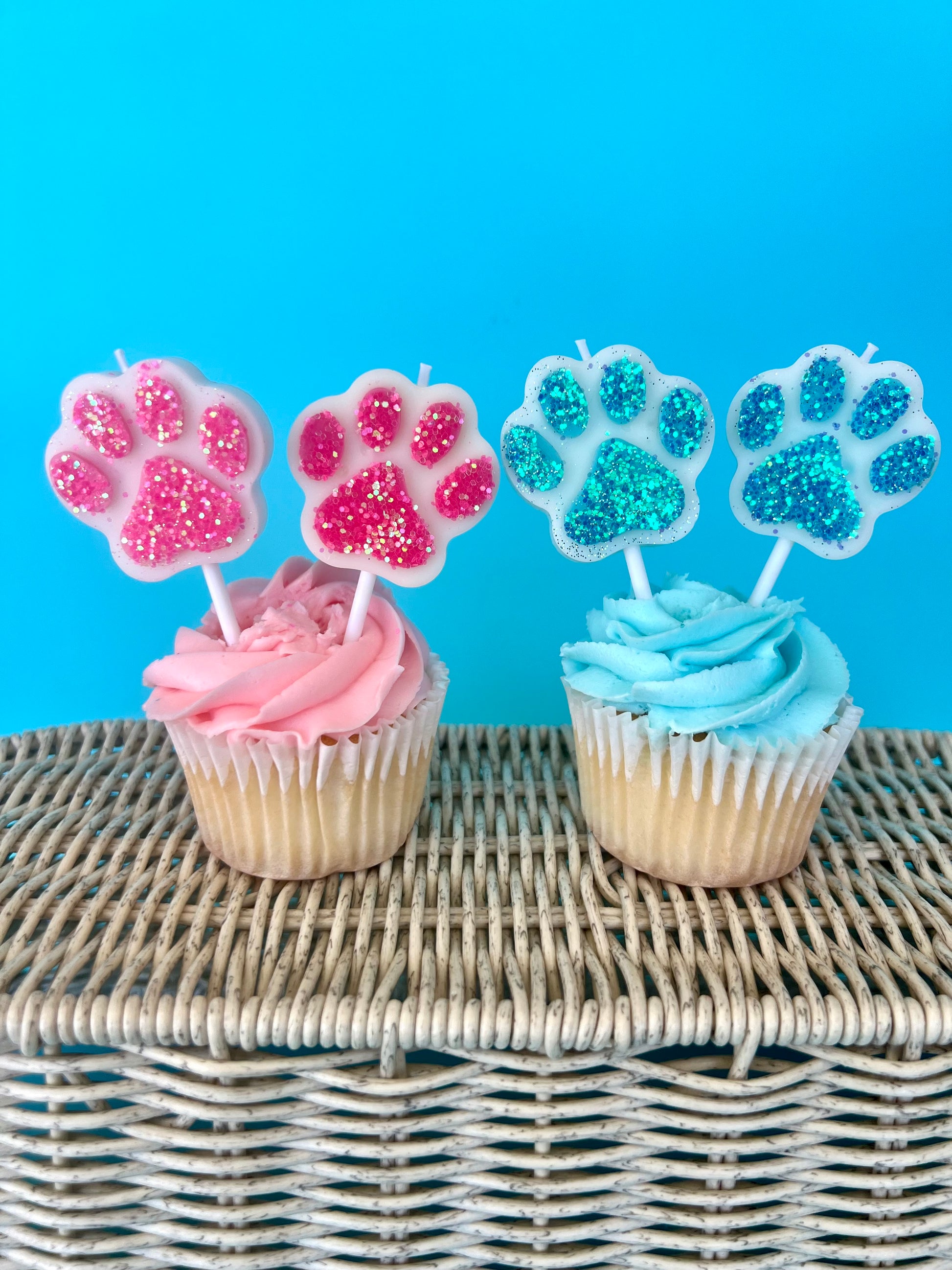 Dog Party Birthday Candle - Hand Made